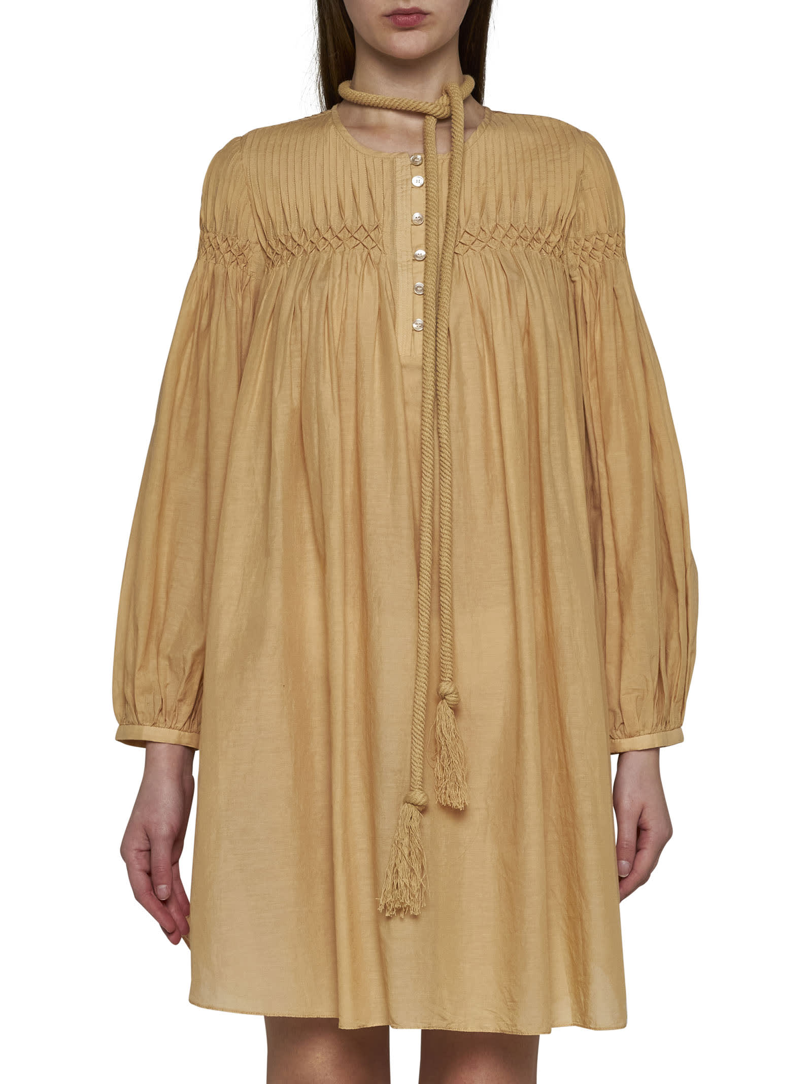 Shop Marant Etoile Dress In Sahara