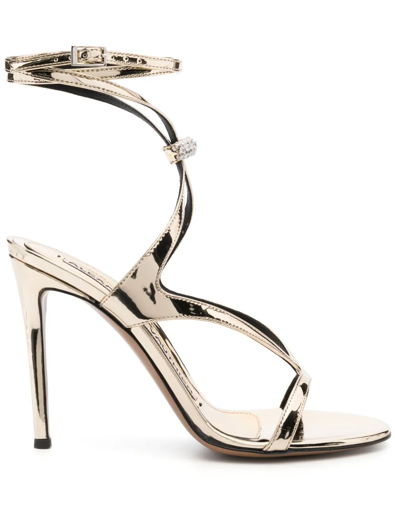Alexandre Vauthier Gold-tone Leather Smila Sandals