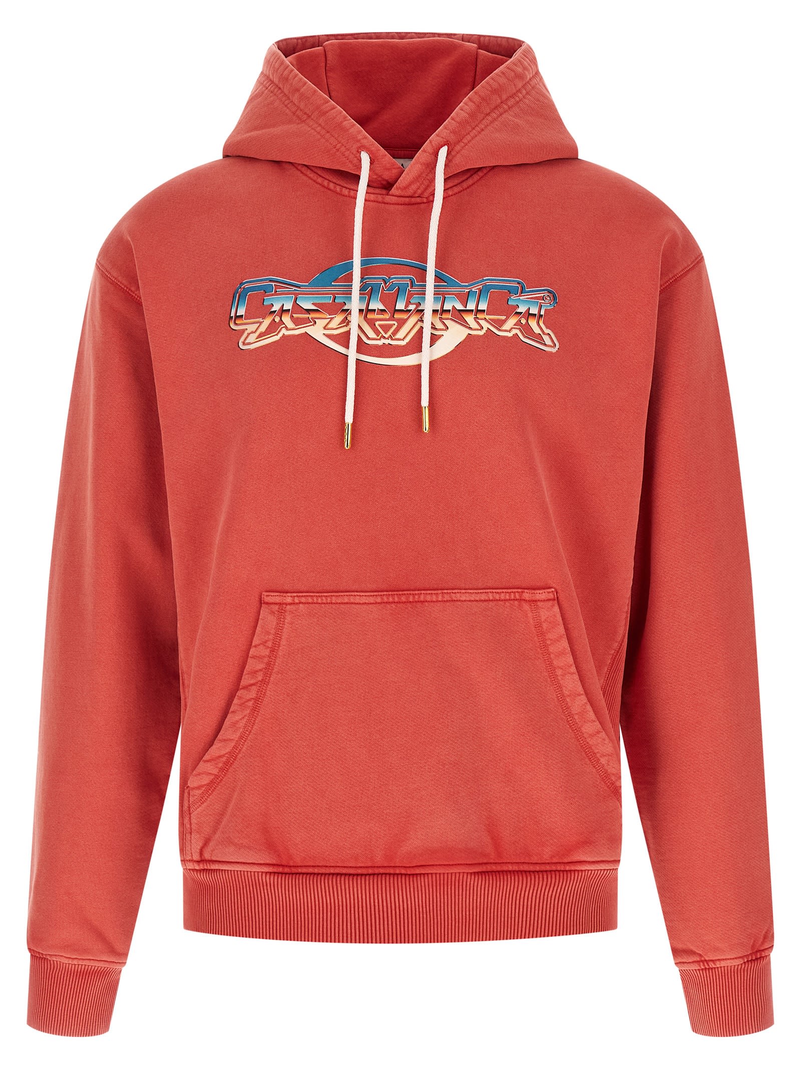 Casablanca 'chrome' Hoodie In Red