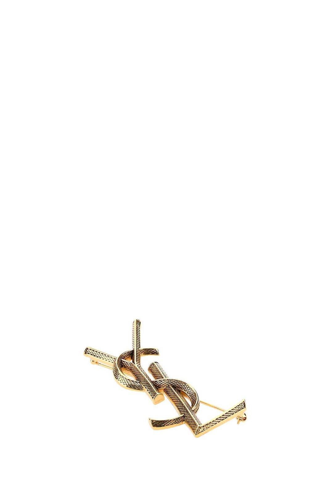 Textured YSL Brooch