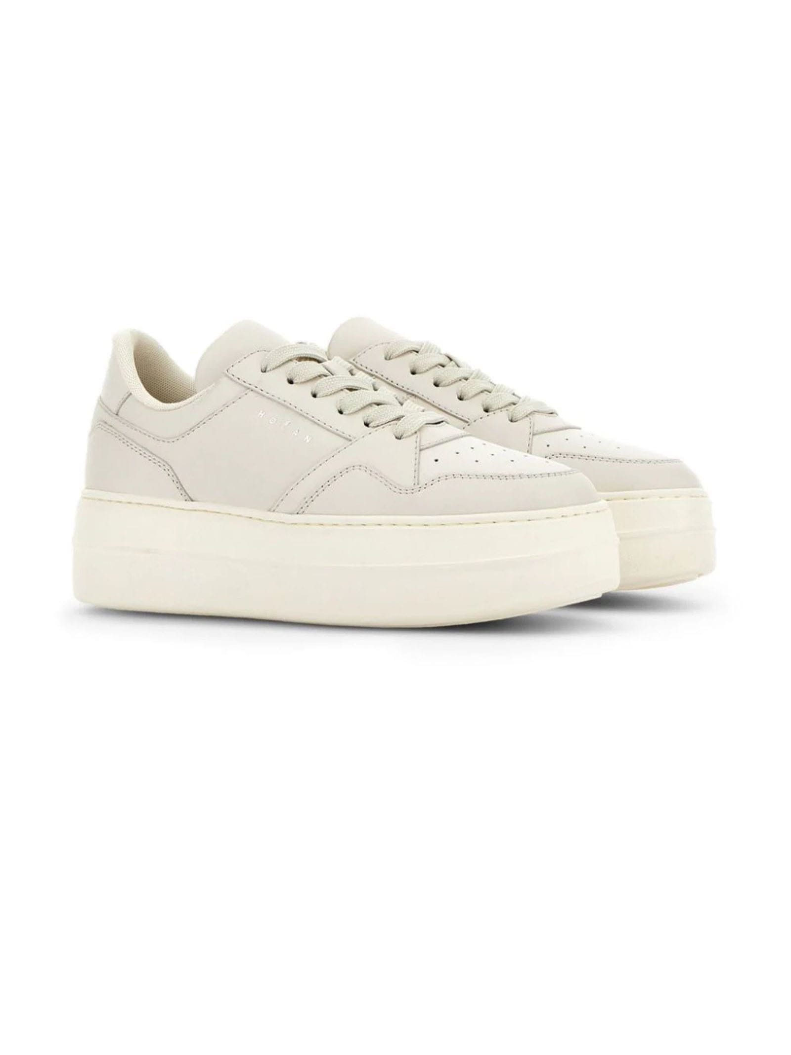 Shop Hogan Sneakers Beige