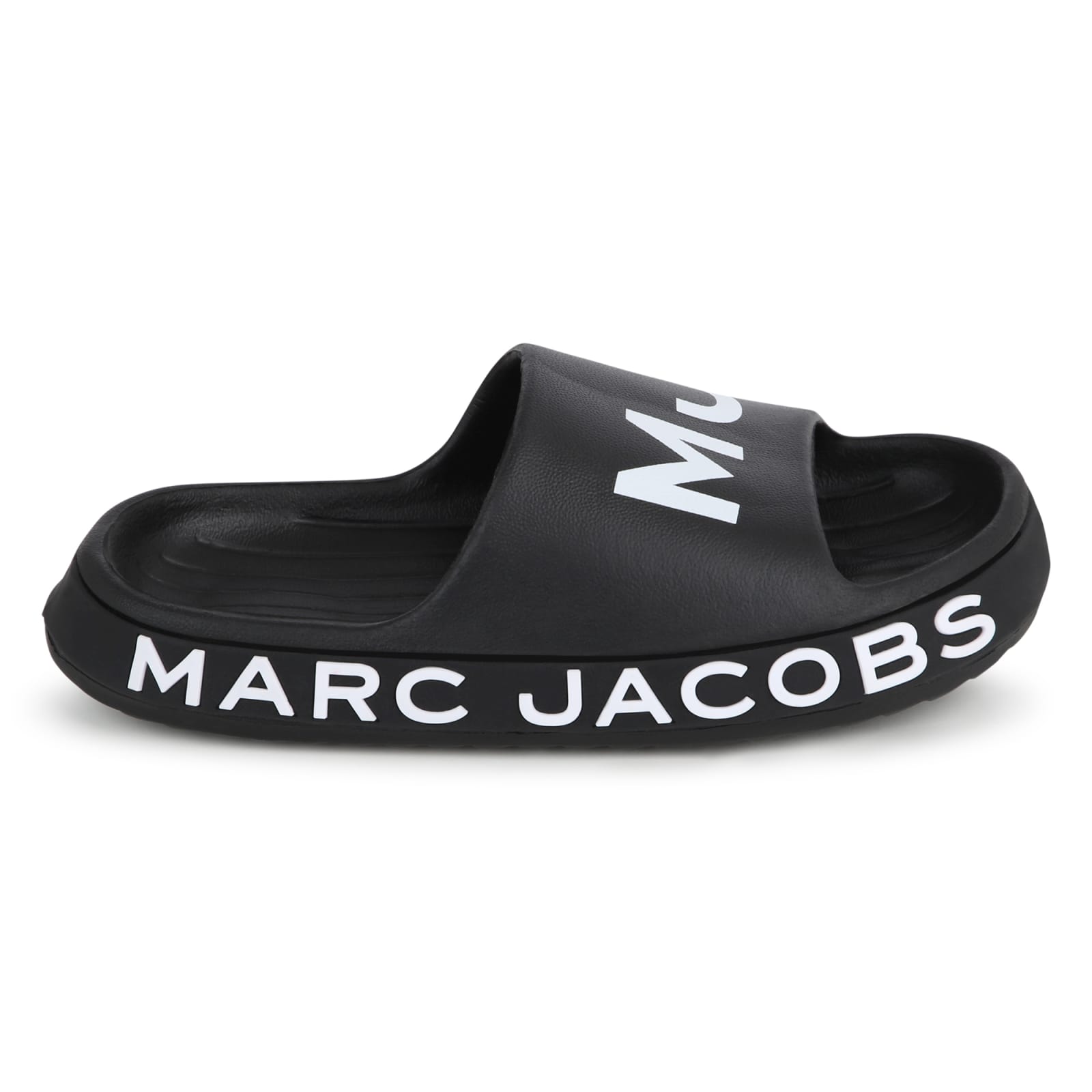Shop Marc Jacobs Ciabatte Con Logo In Black