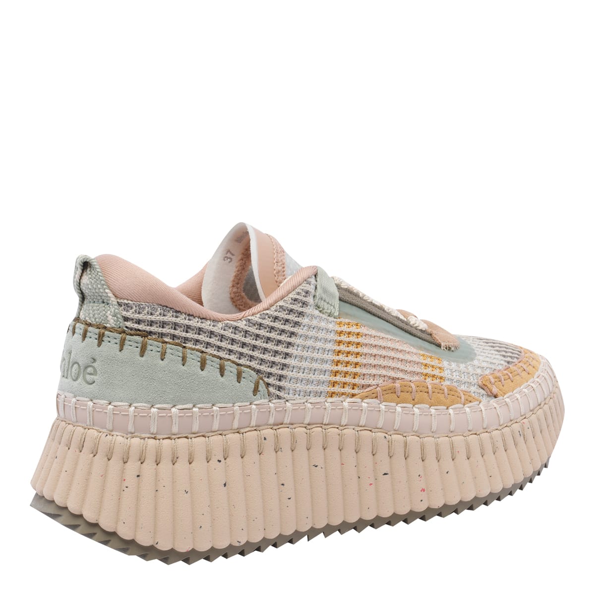 Shop Chloé Nama Sneakers In Multicolour