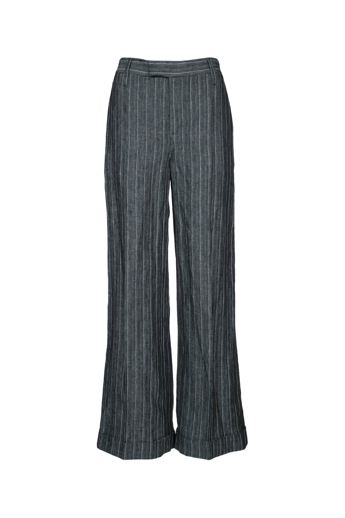 Brunello Cucinelli Grey Linen Trousers