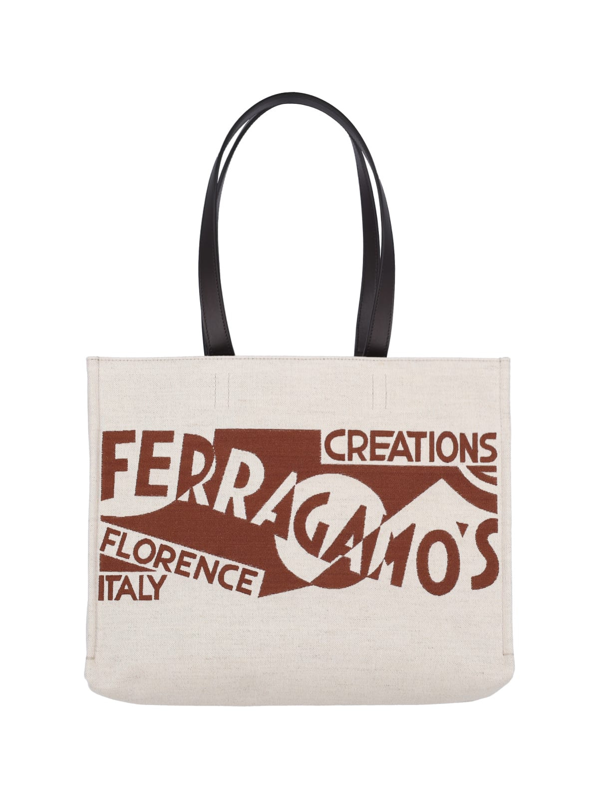 Shop Ferragamo Logo Tote Bag In Beige