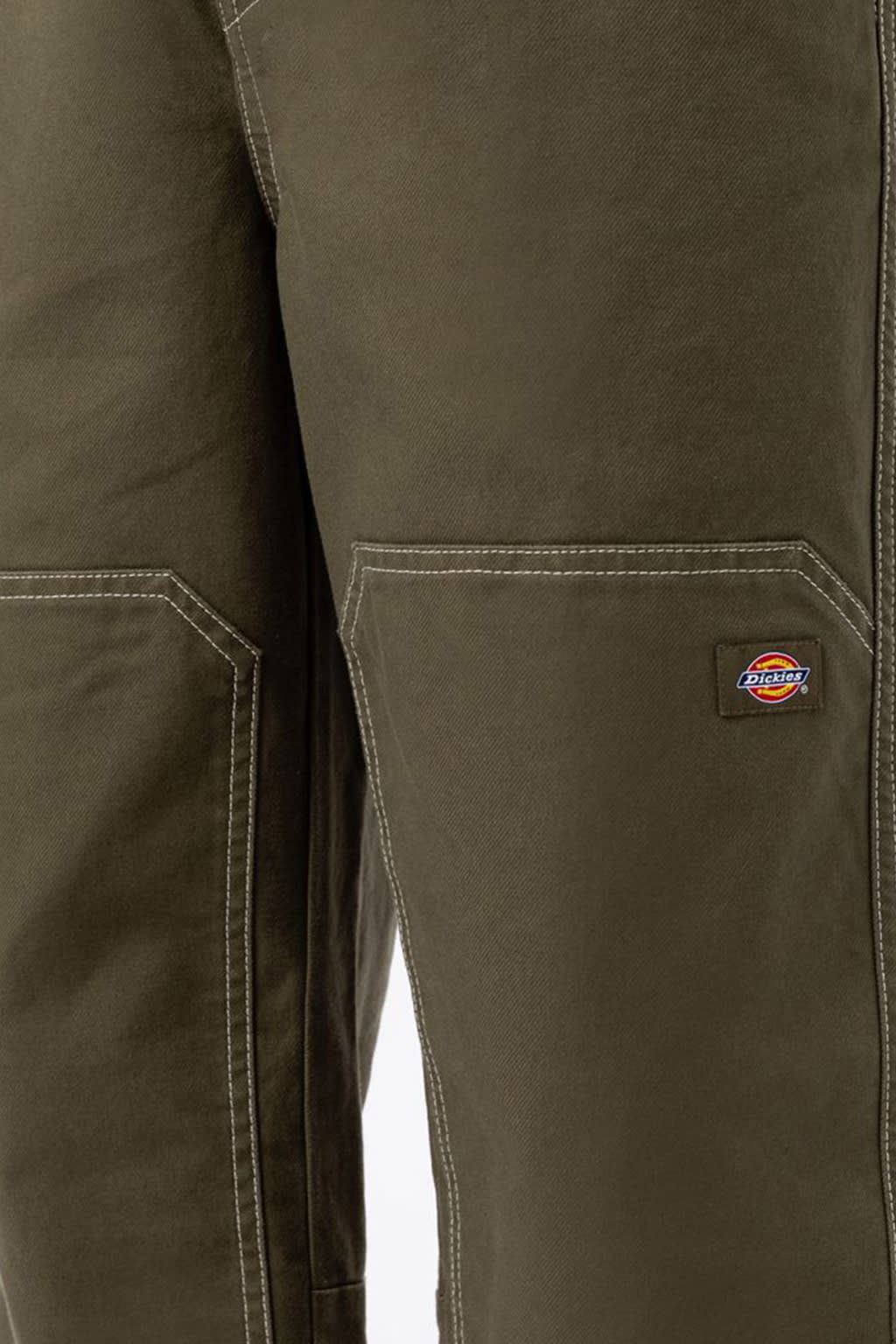 Shop Dickies Florala Pant Military Green Cotton Double Knee Work Pant - Florala Pant In Army Green