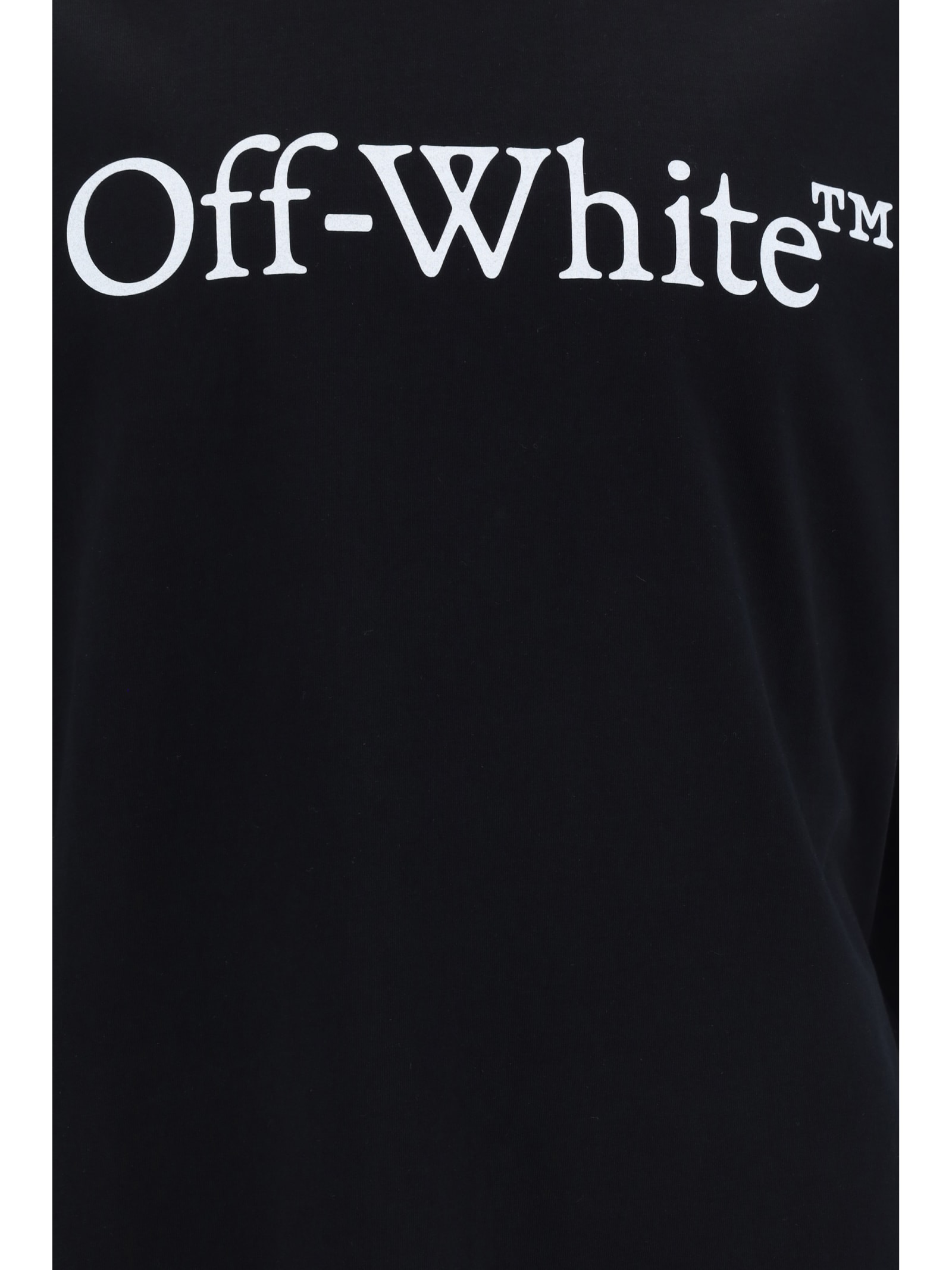 Shop Off-white Big Bookish Skate T-shirt In Black/white