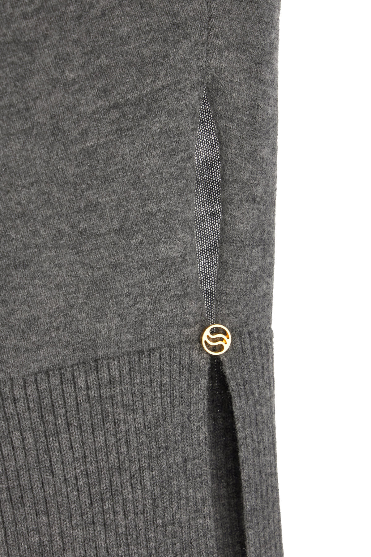 Shop Stella Mccartney Dark Grey Wool Sweater