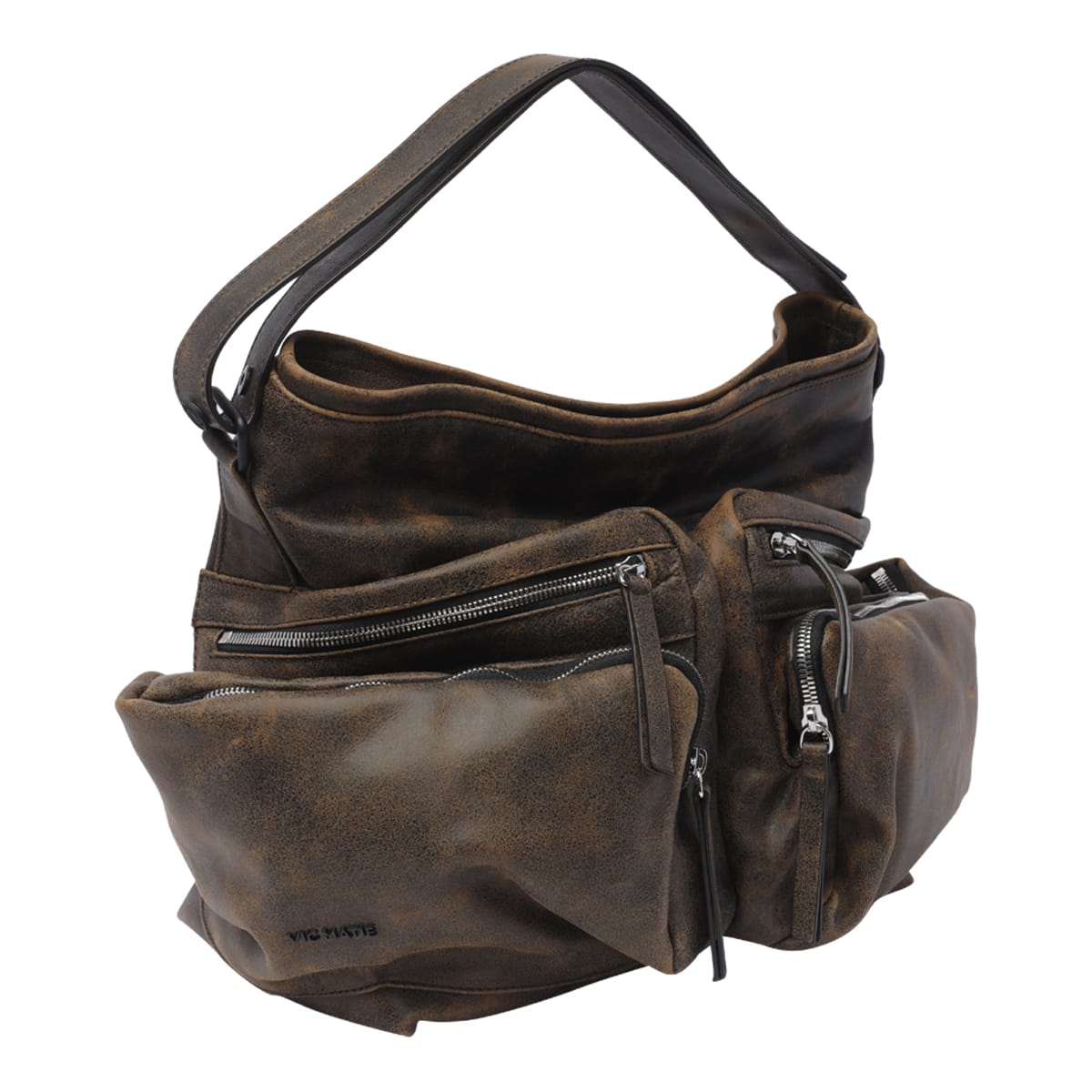 Shop Vic Matie Shoulder Bag In Brown