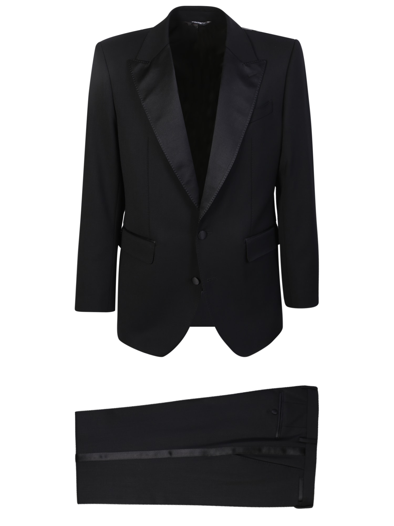Shop Dolce & Gabbana Single-breasted Suit In Black