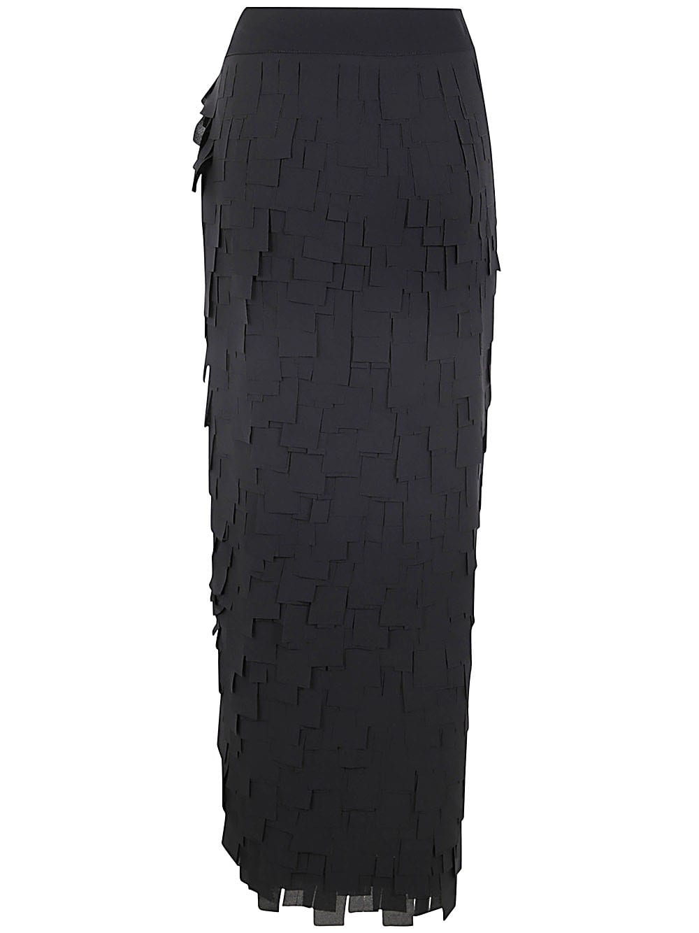 Shop Maria Calderara Mermaid Apron Skirt In Black