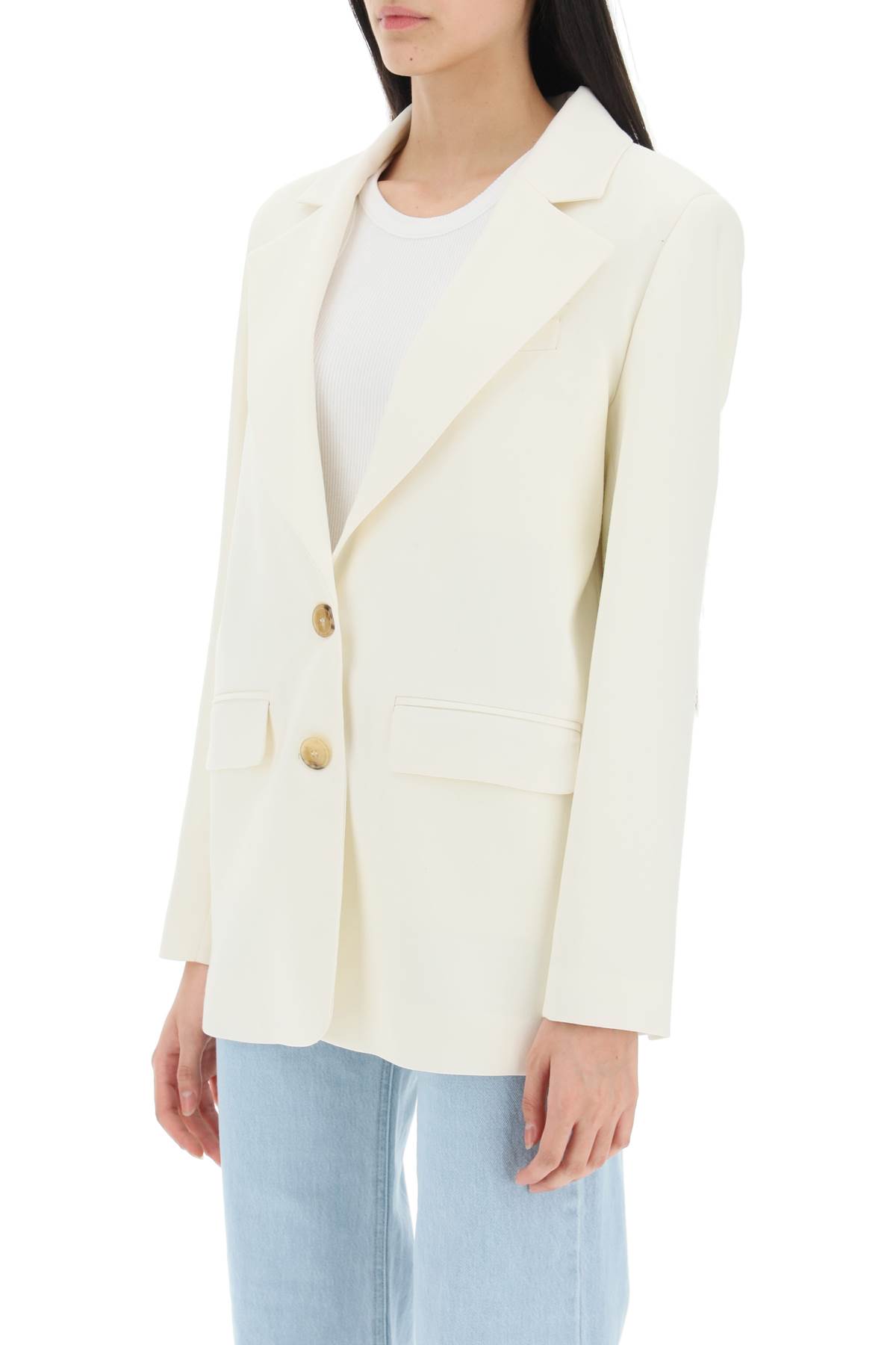 Shop Mvp Wardrobe Coronado Jacket In Crema (white)