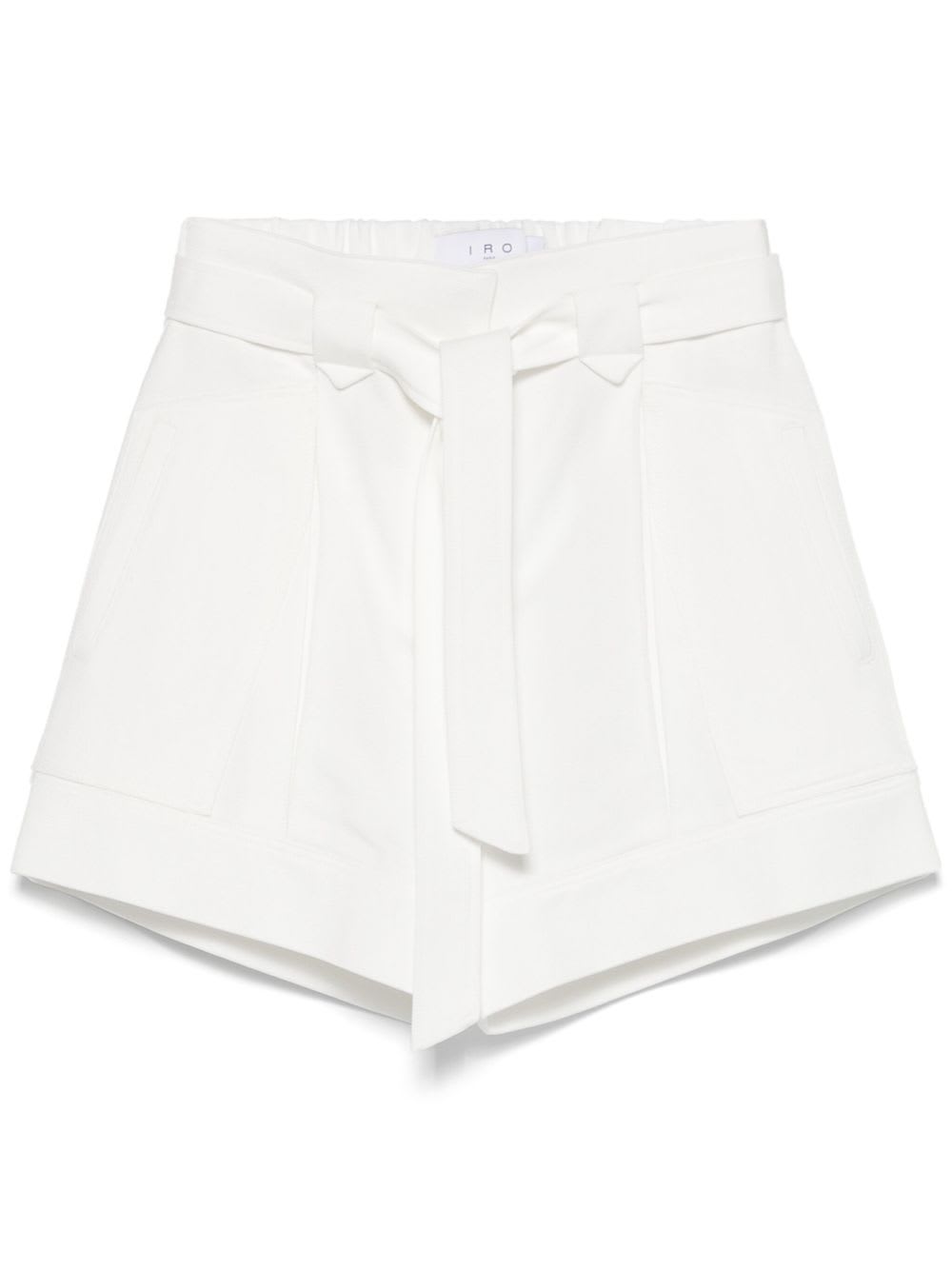 Iro Hannou Cotton Blend Shorts In White