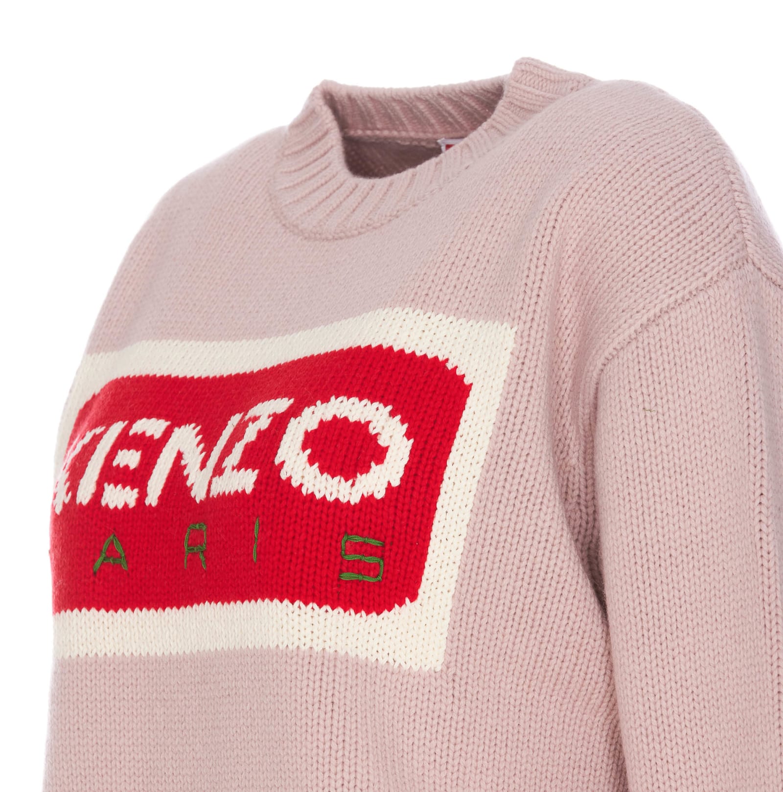 Shop Kenzo Paris Loose Sweater In Faded Pink