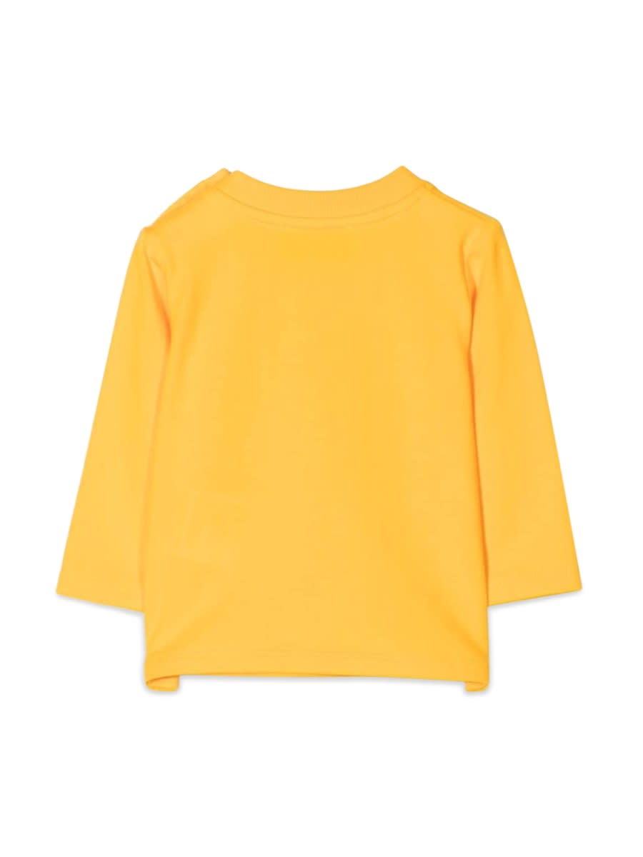 Shop Moschino T-shirt Con Logo In Yellow