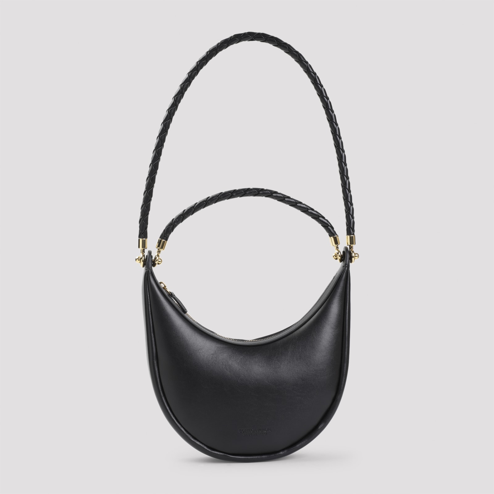 Shop Bottega Veneta Hula Hoop Bag In Black