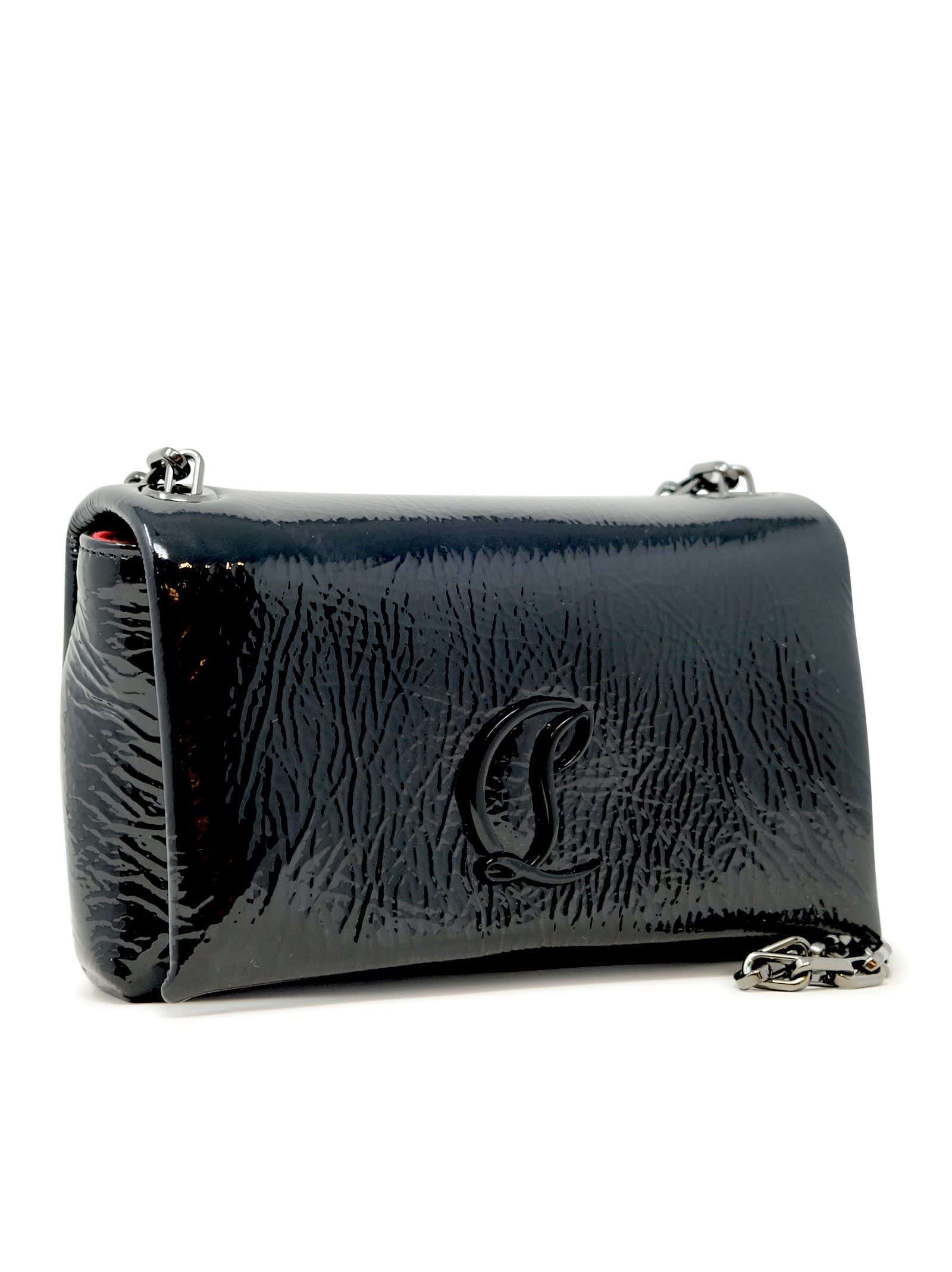Christian Louboutin Black Leather Loubi54 Bag