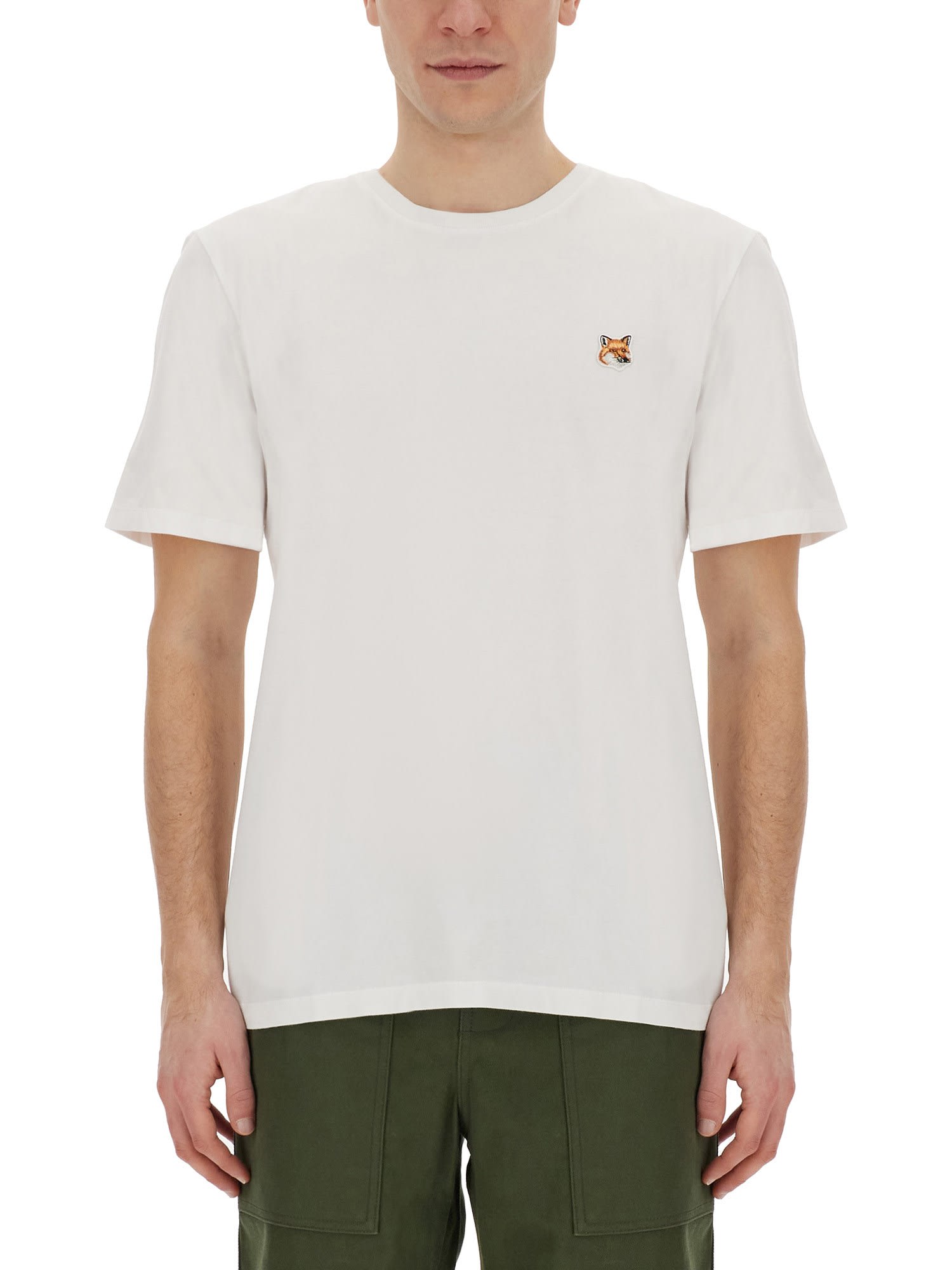 Maison Kitsuné T-shirt With Fox Patch