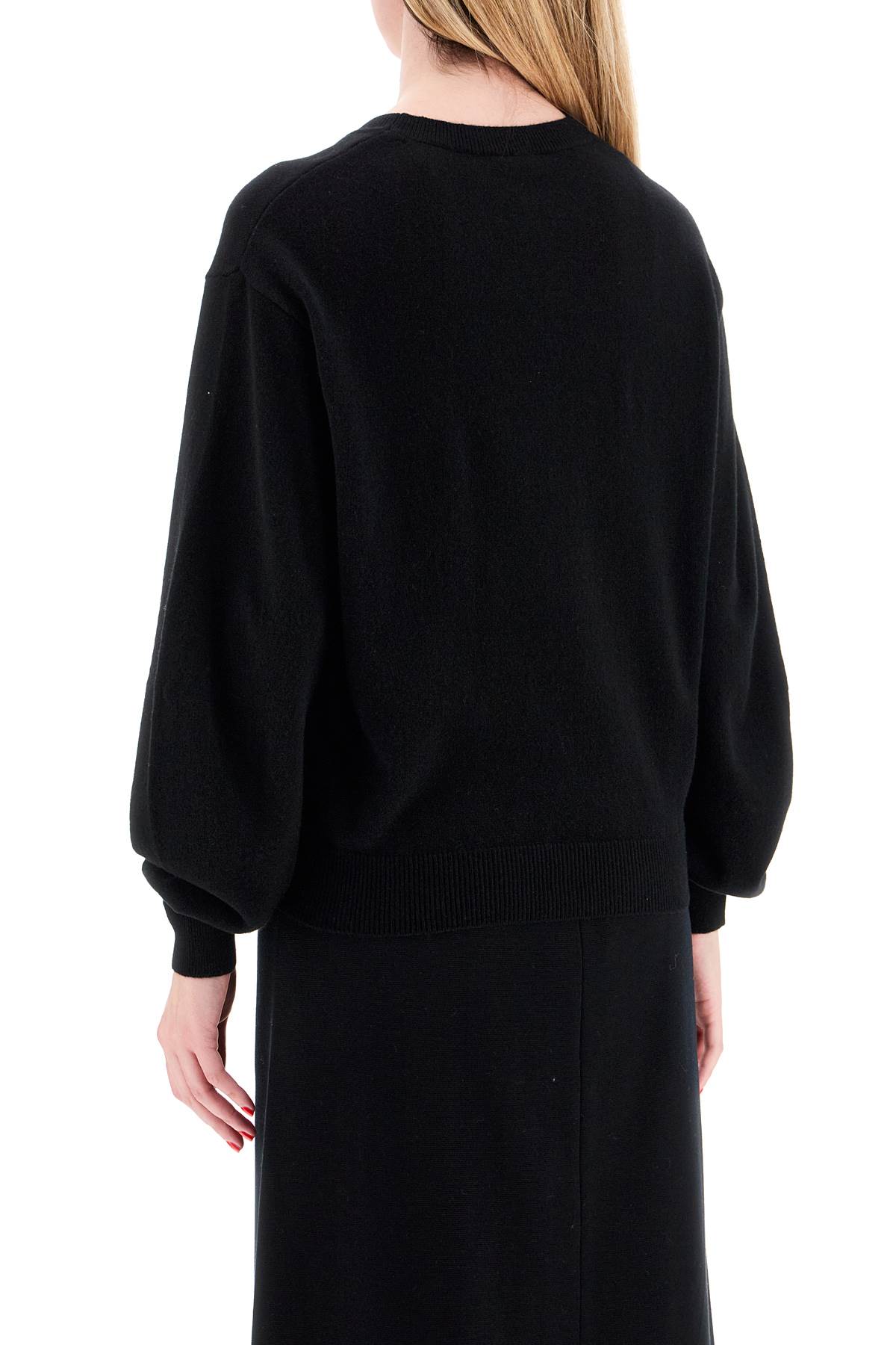 Shop Mrz Wool And Cashmere Blend Pul In Nero (black)