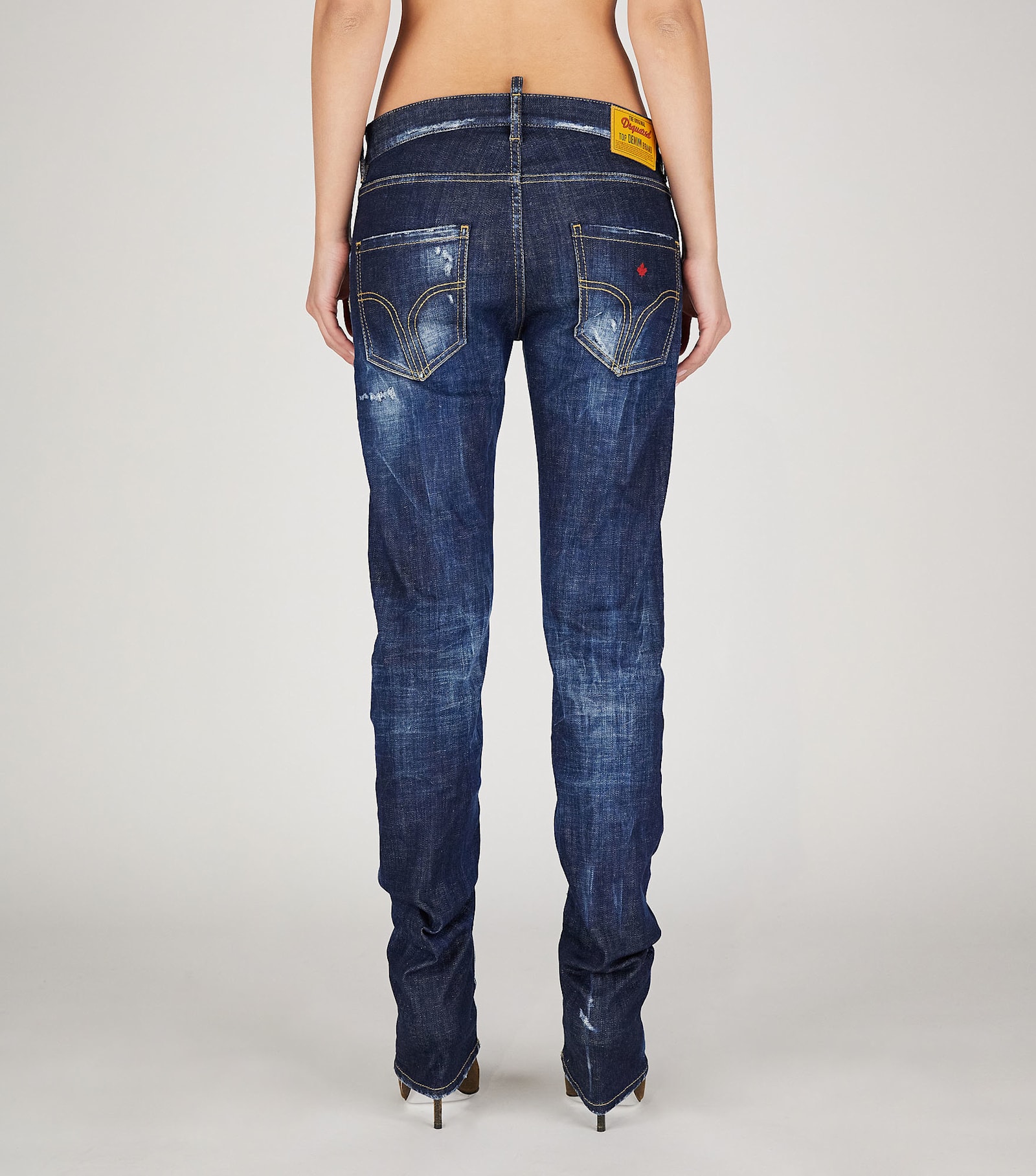 Shop Dsquared2 5 Pockets In Navy Blue