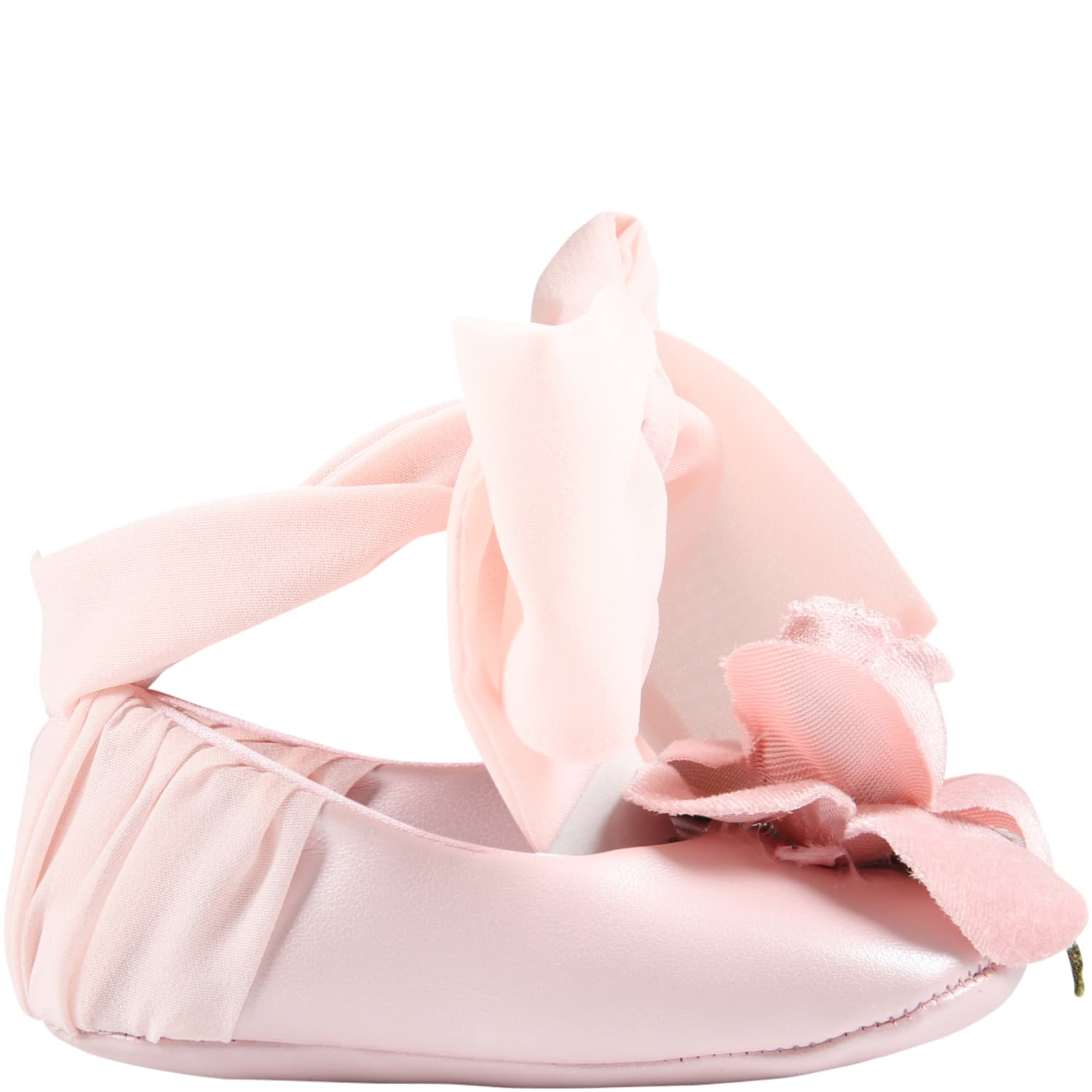 Monnalisa Pink Ballet-flats For Baby Girl