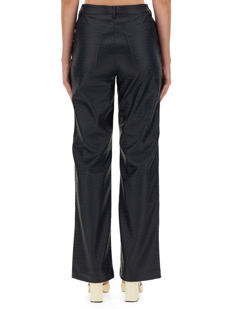 Shop Rotate Birger Christensen Straight Leg Pants In Black