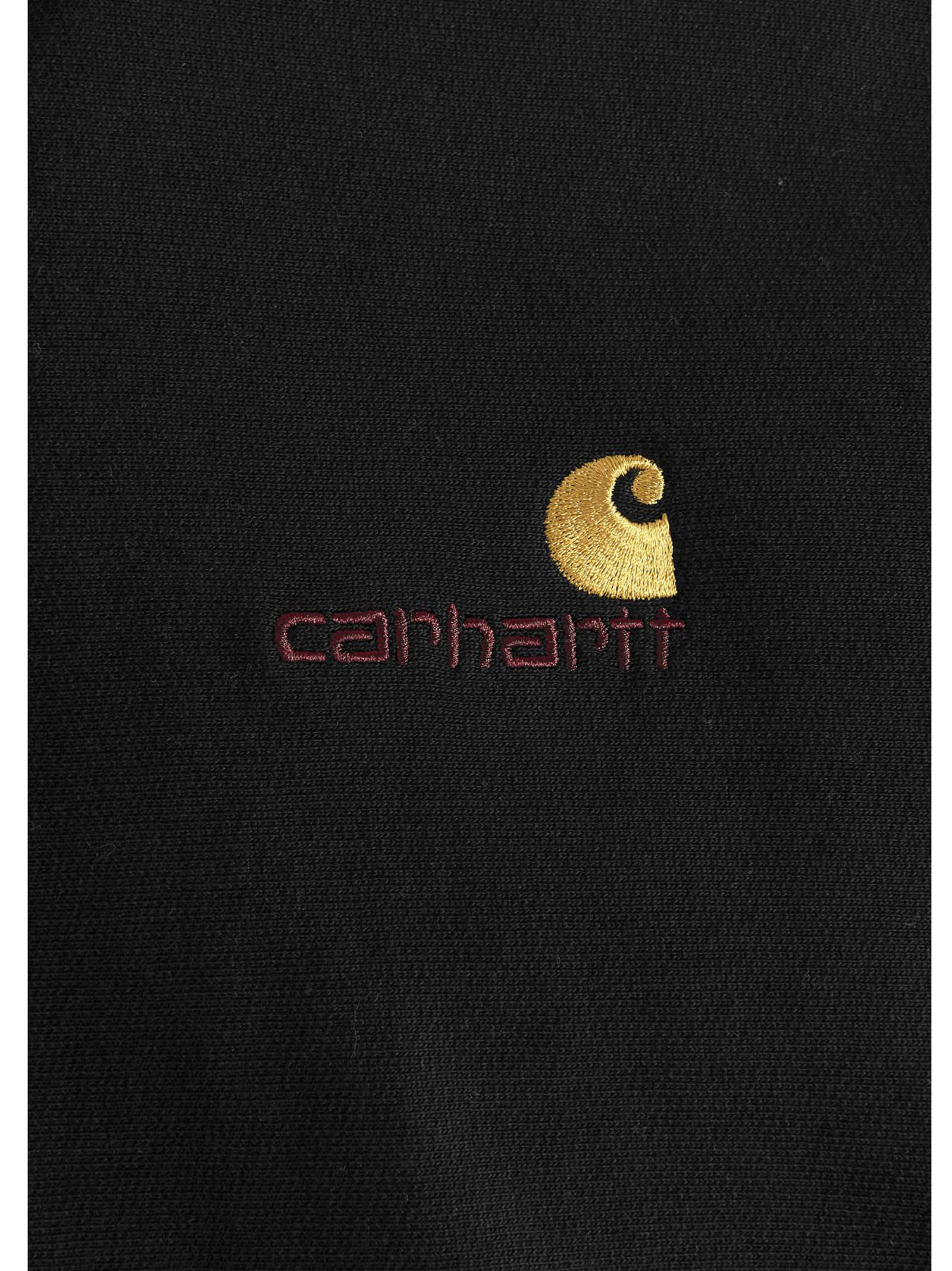 Shop Carhartt American Script Hoodie In Black
