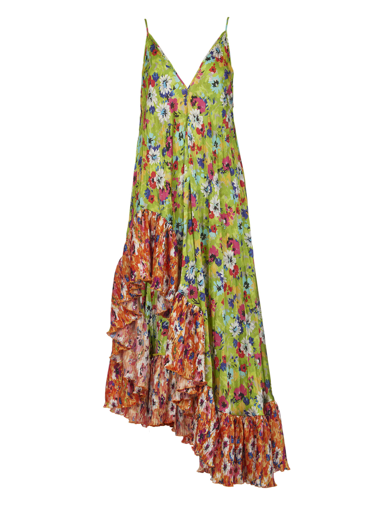 MSGM Floral Print Sleeveless Dress