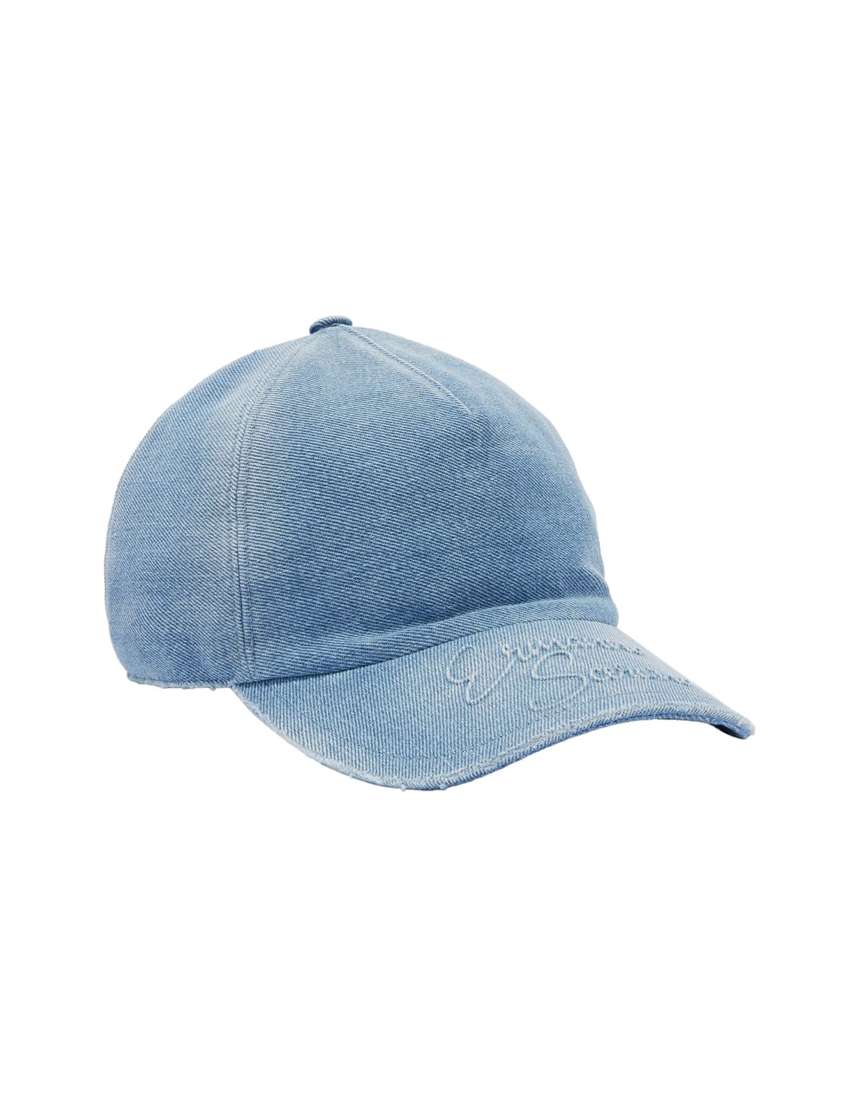 Shop Ermanno Scervino Jeans Baseball Hat In Blue