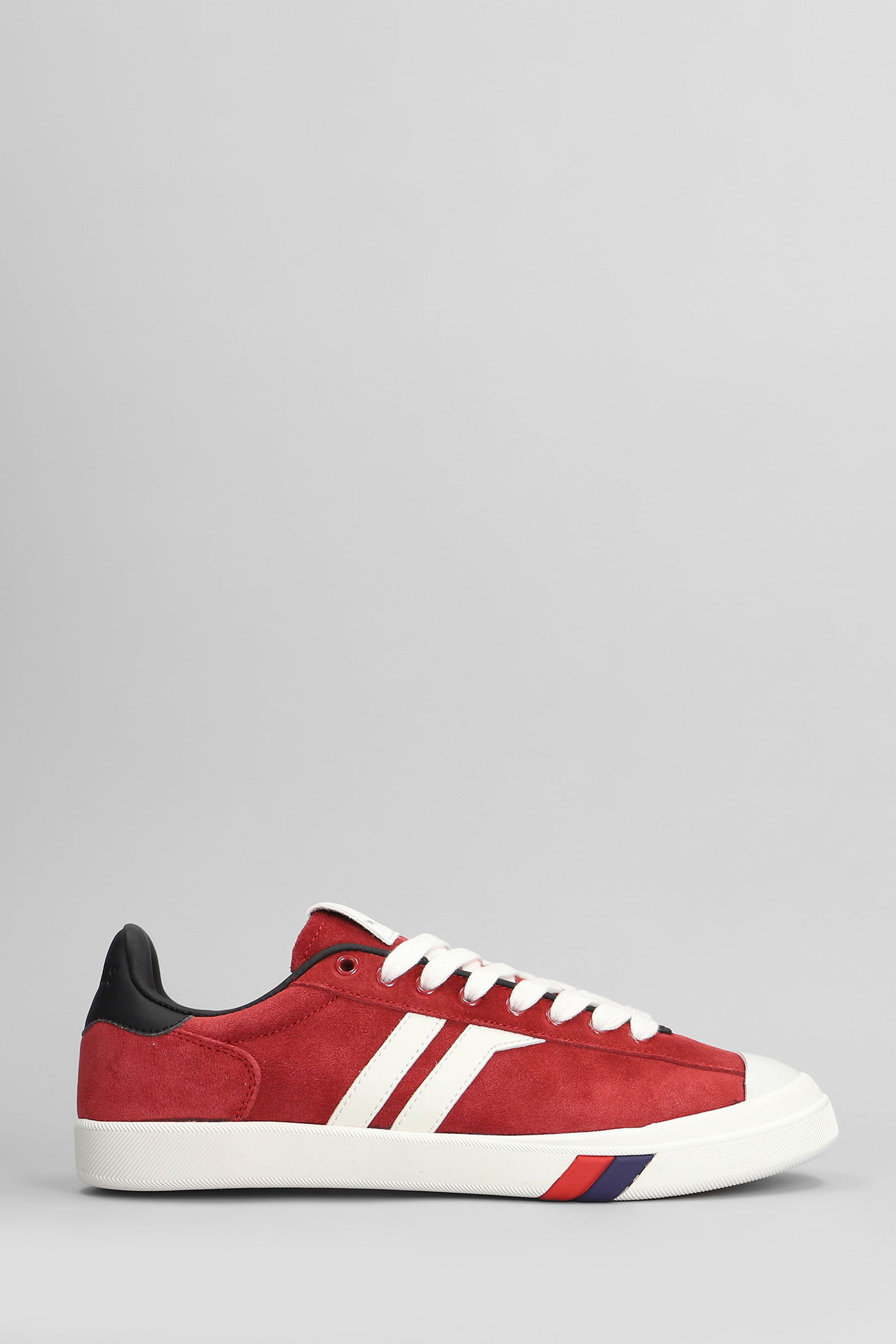 Court Ace Sneakers In Red Suede