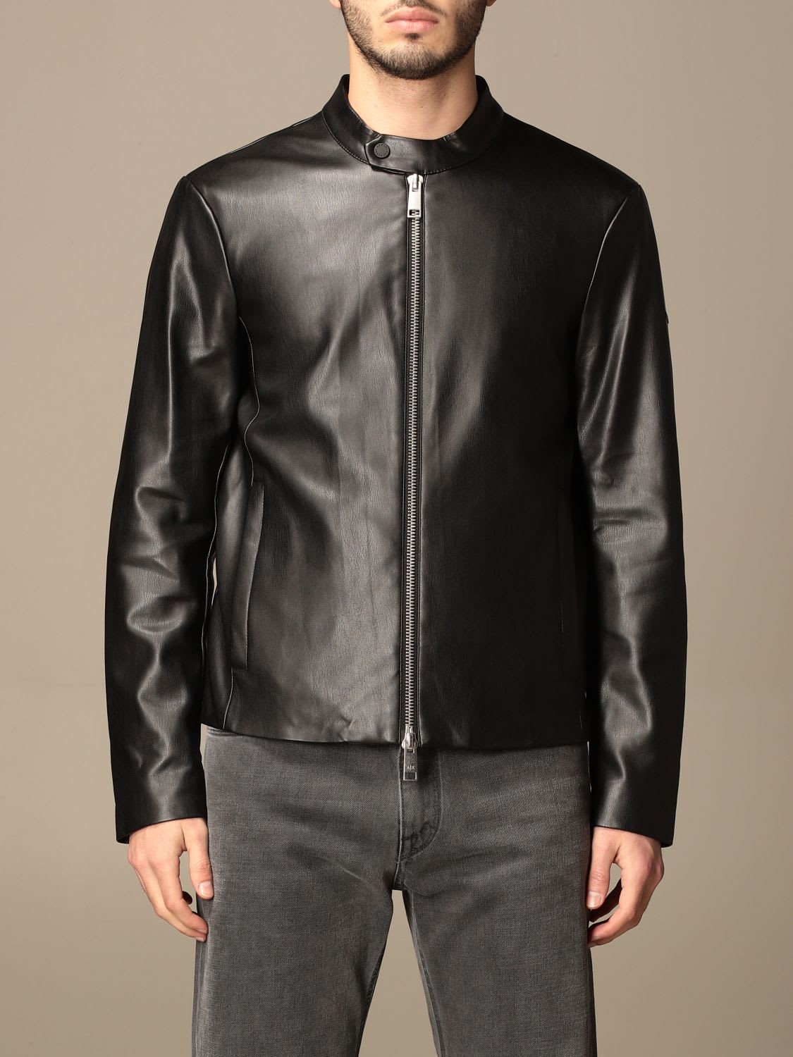 Armani Collezioni Armani Exchange Jacket Armani Exchange Jacket In Synthetic Leather