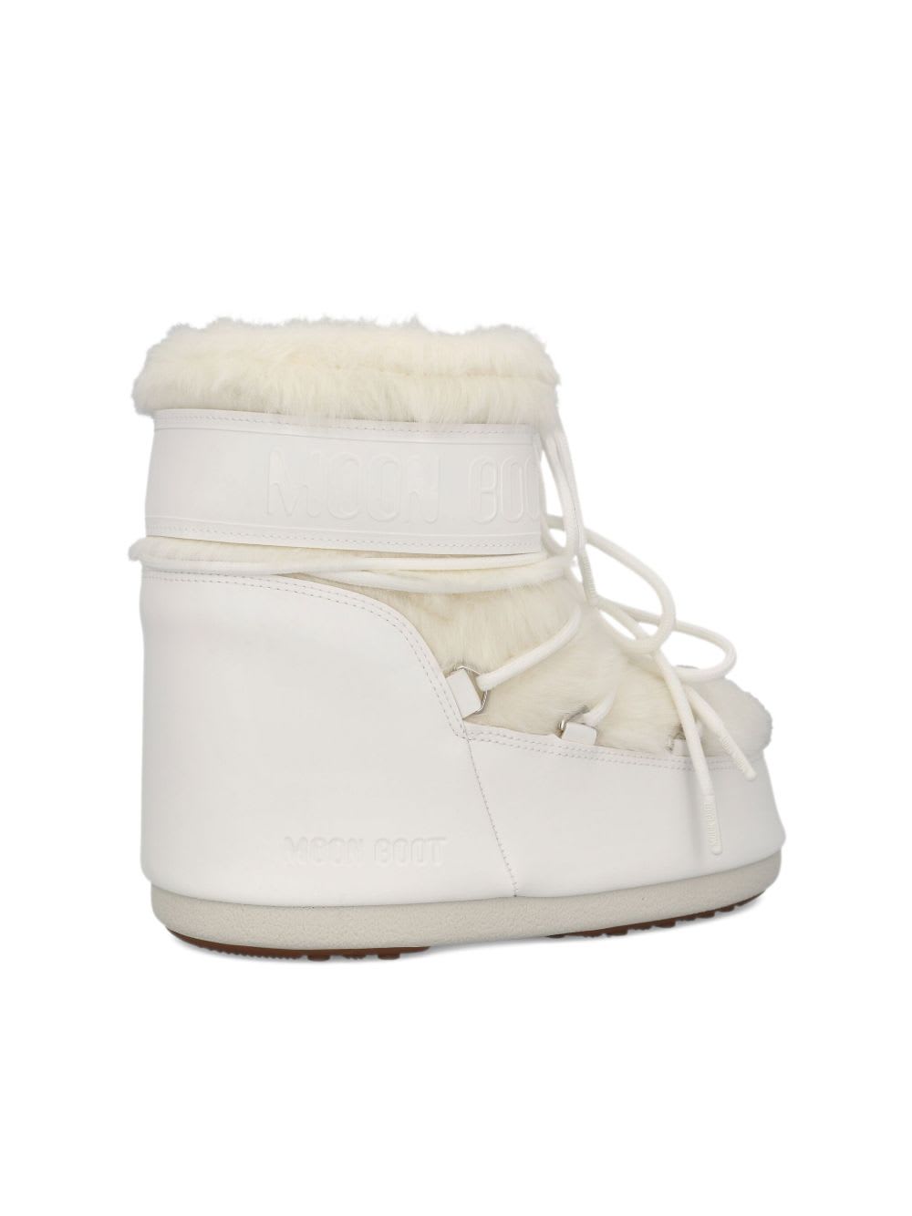 Moon Boot Womens Polyvinyl Cold Weather Ankle Boots In White