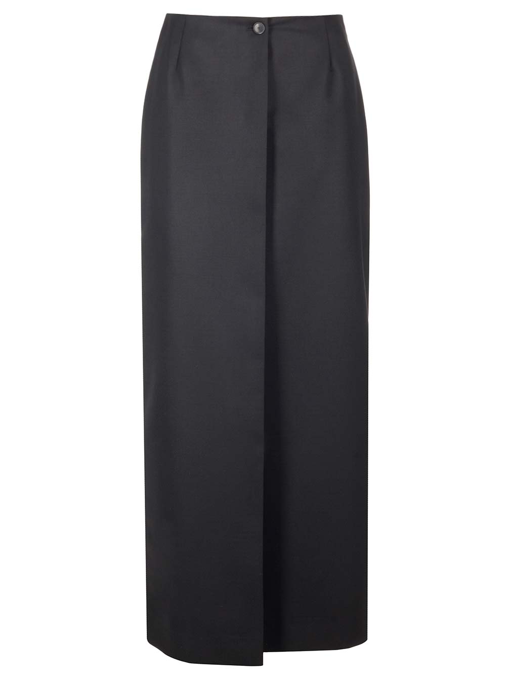 Shop Givenchy Wool And Mohair Skirt In Black