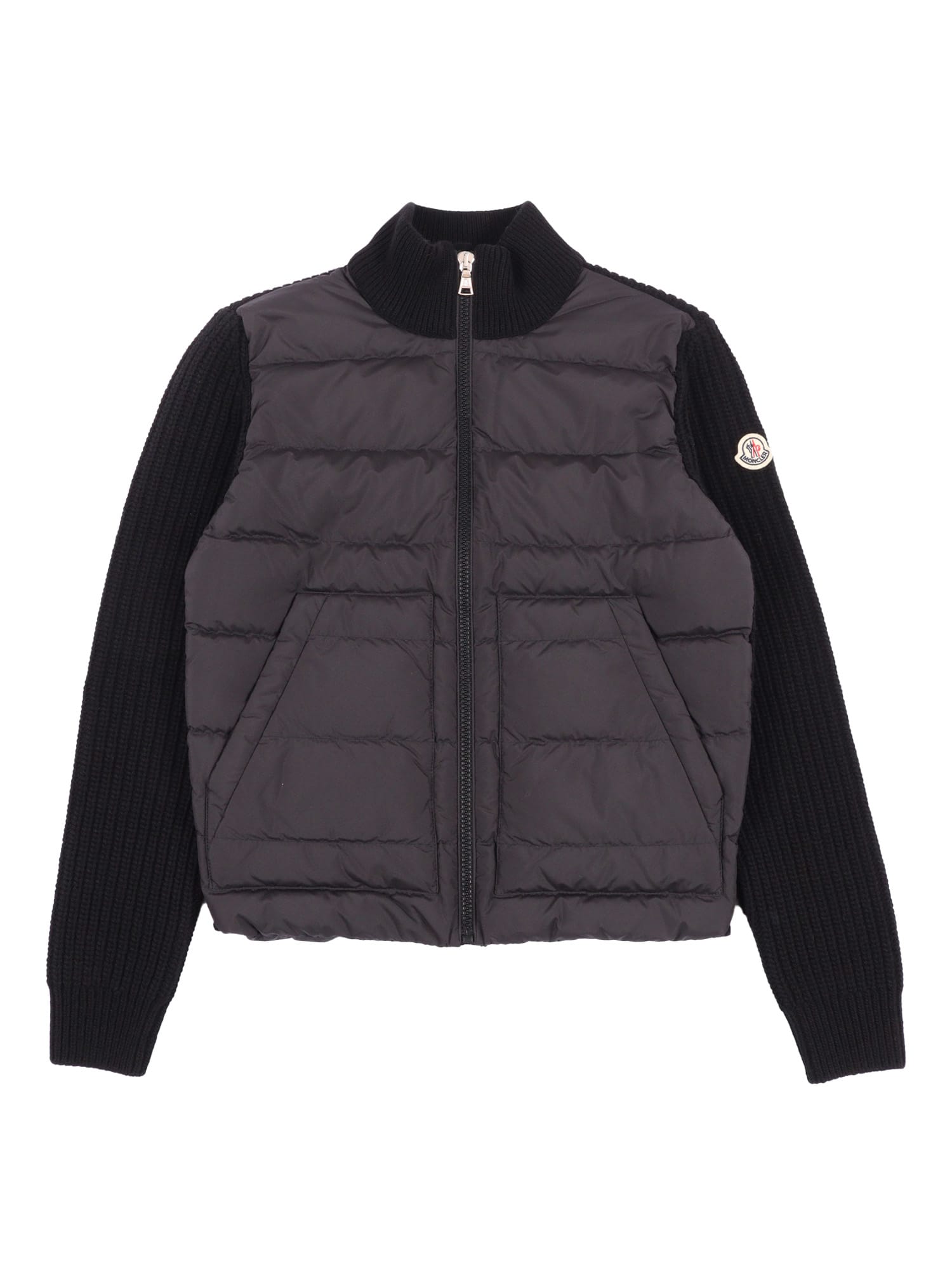 Moncler Cardigan In Black