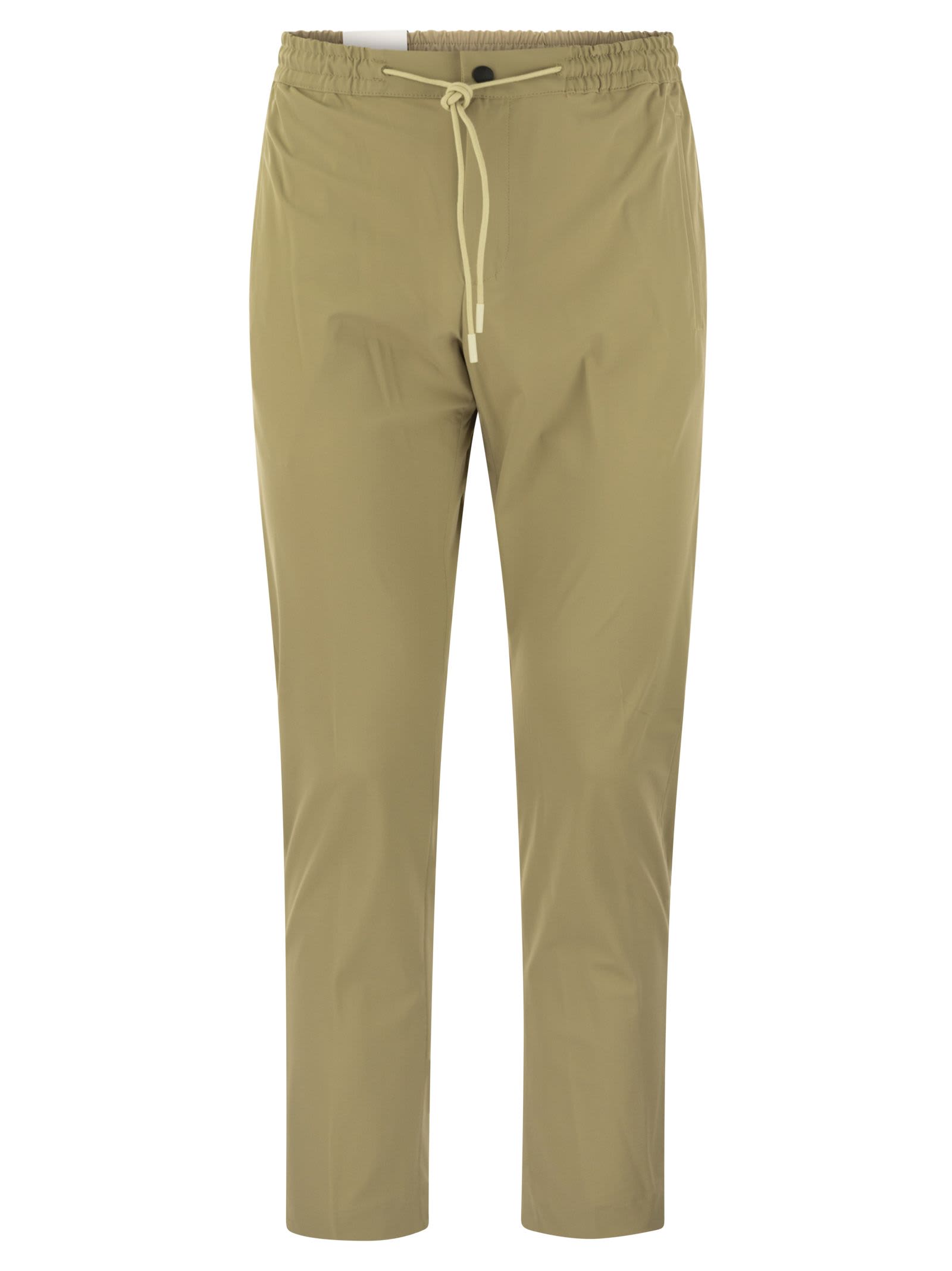 Shop Pt01 Omega Trousers In Technical Fabric In Corda