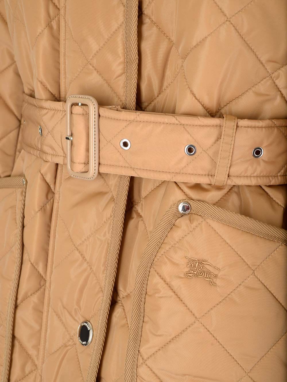 Shop Burberry Penston Quilted Jacket In Beige