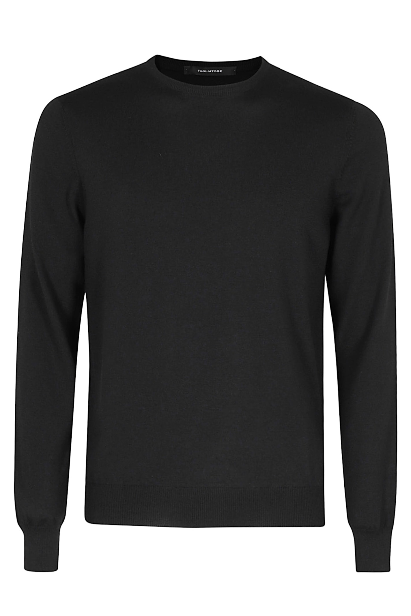 Tagliatore Girocollo In Merinos In Black