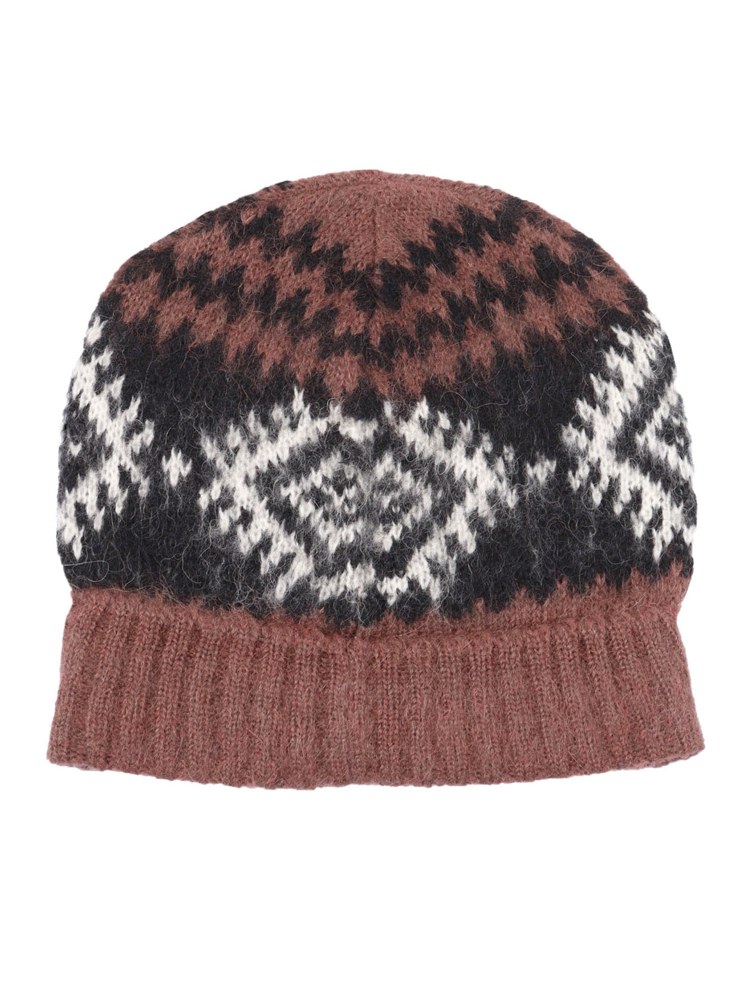 Ermanno Ermanno Scervino Knitted Beanie In Brown
