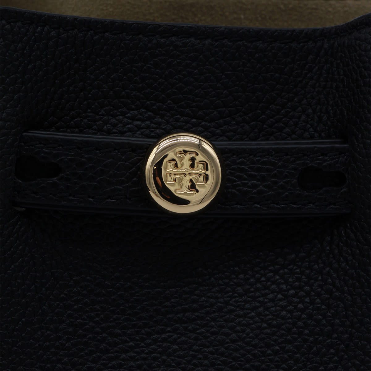 Tory Burch Black Leather Satchel In Black