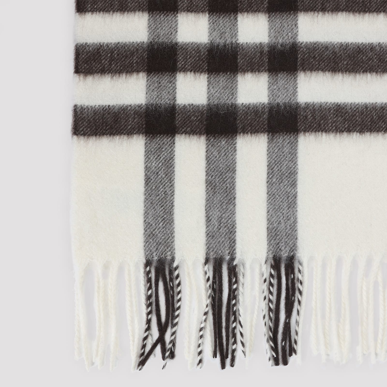 Burberry Giant Check Scarf In Neutral