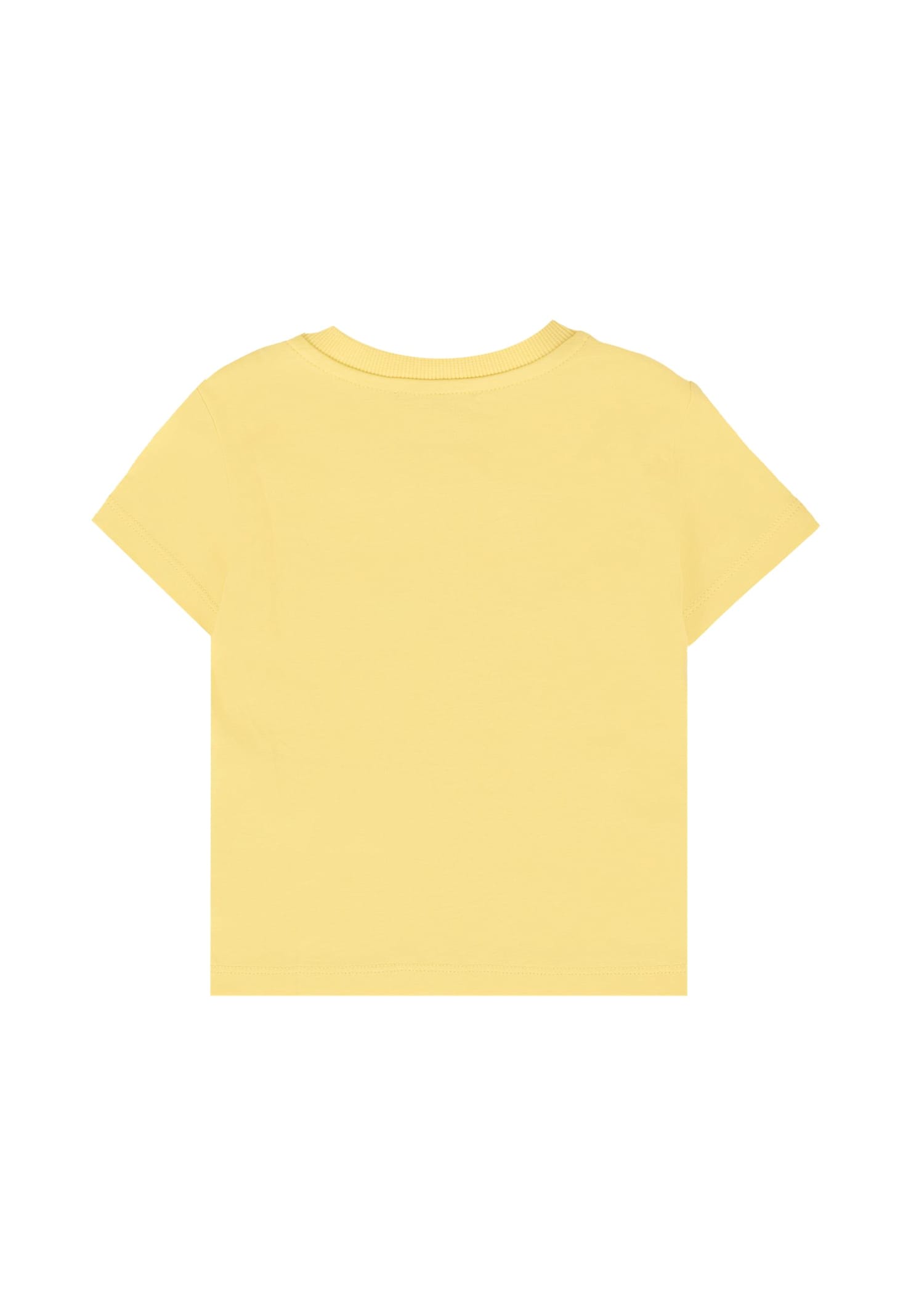 Moschino Yellow T-shirt For Babykids With Teddy Bear In Yellow