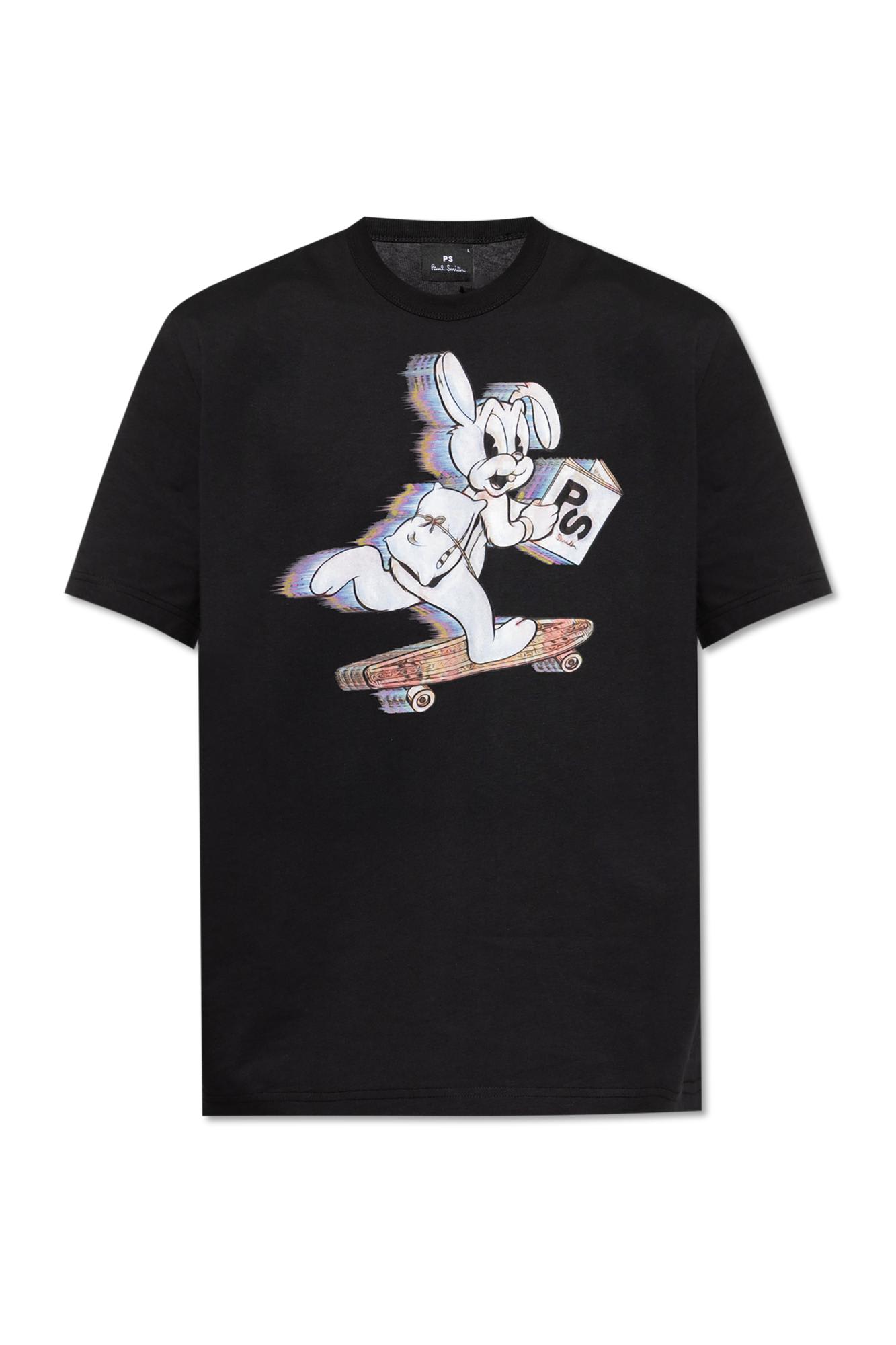 Ps By Paul Smith Ps Paul Smith T-shirt With Colorful Print In Black
