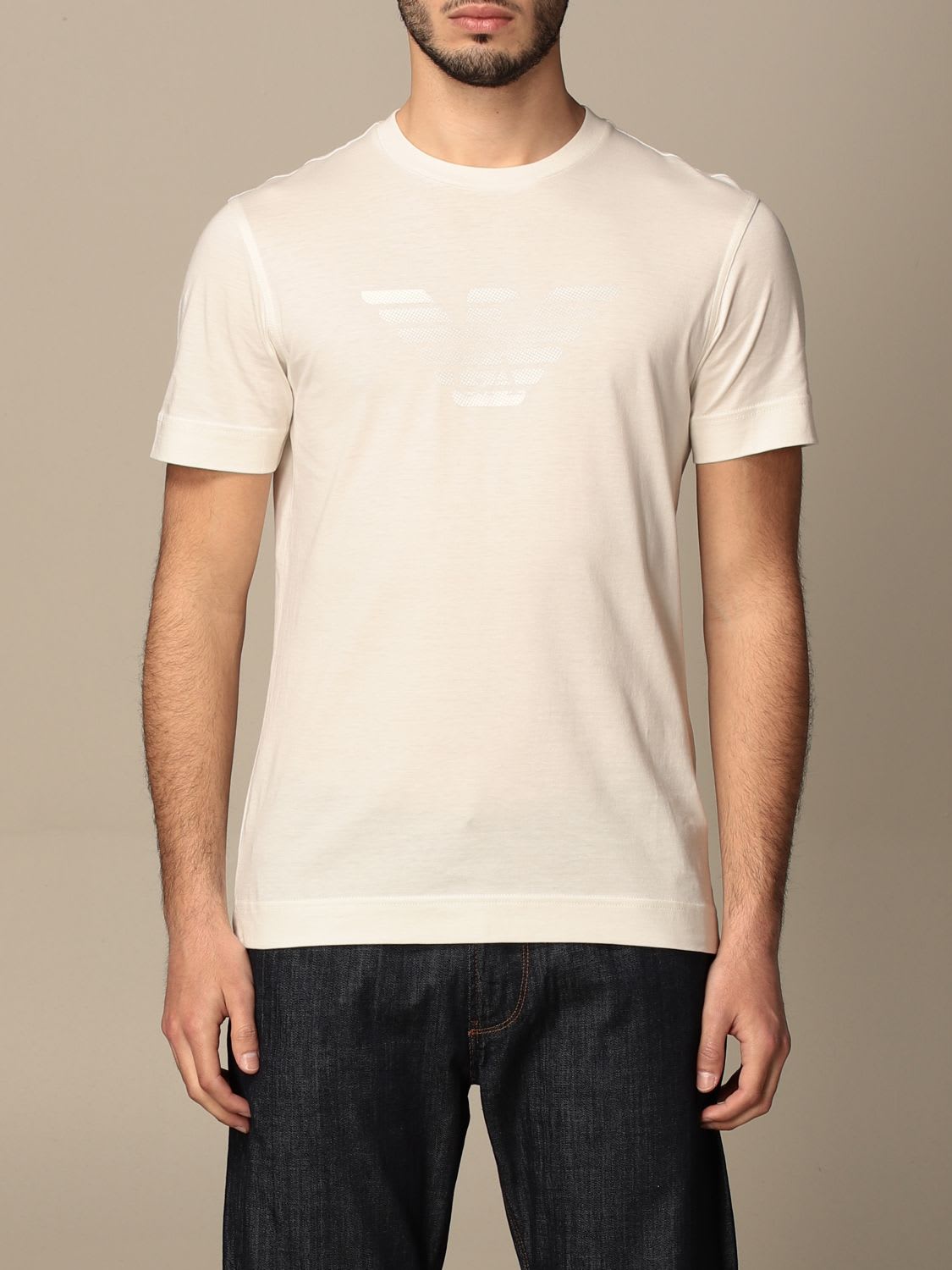 Emporio Armani T-shirt Emporio Armani Cotton T-shirt With Rubberized Logo