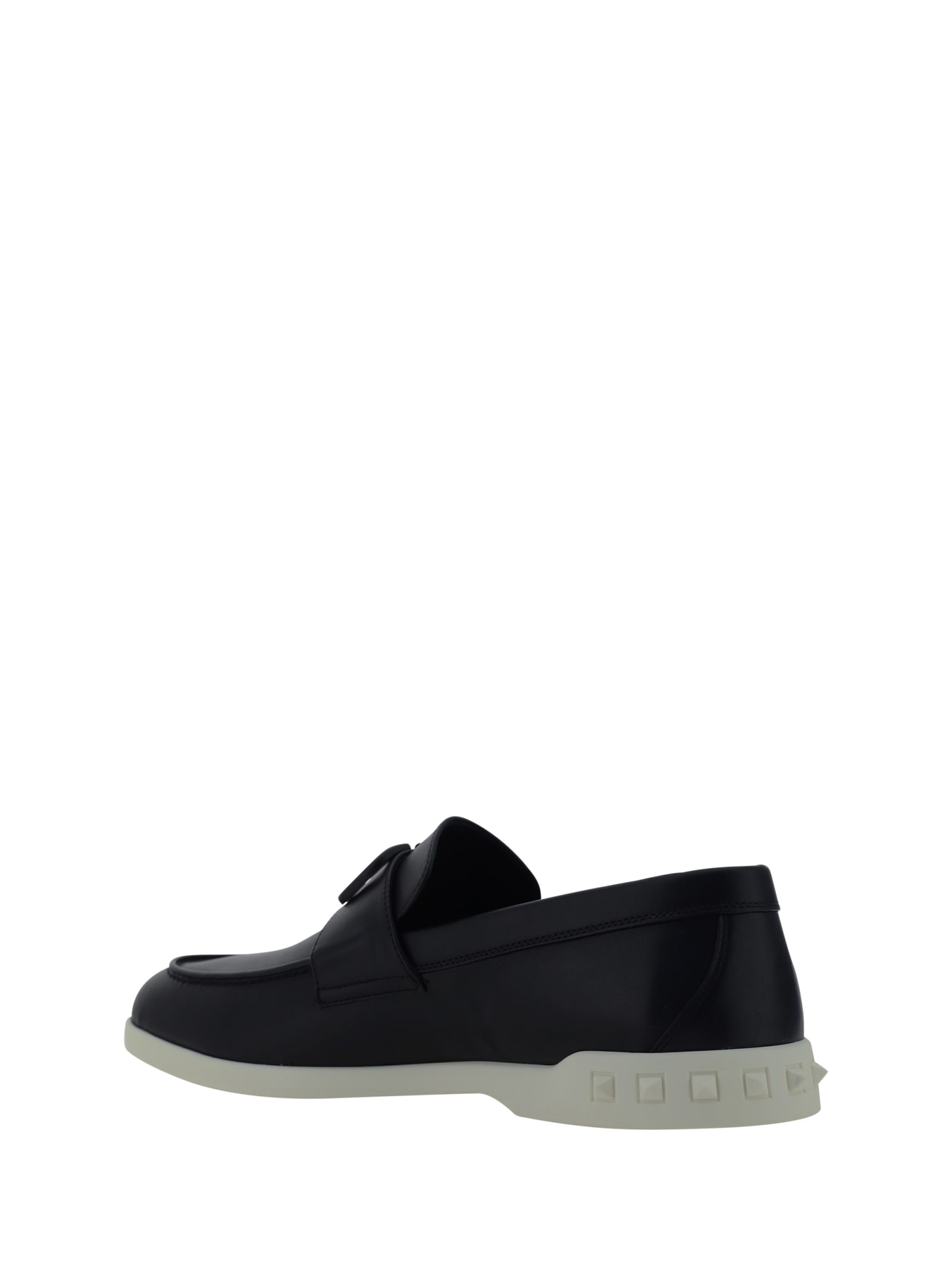 Shop Valentino Garavani Loafers In Black