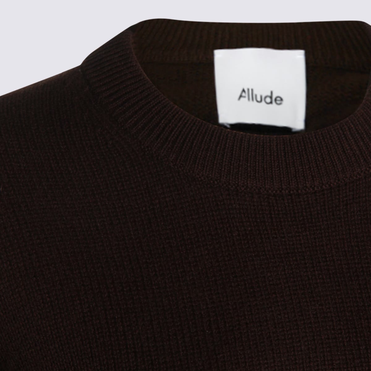 Allude Bordeaux Cashmere Knitwear In Brown