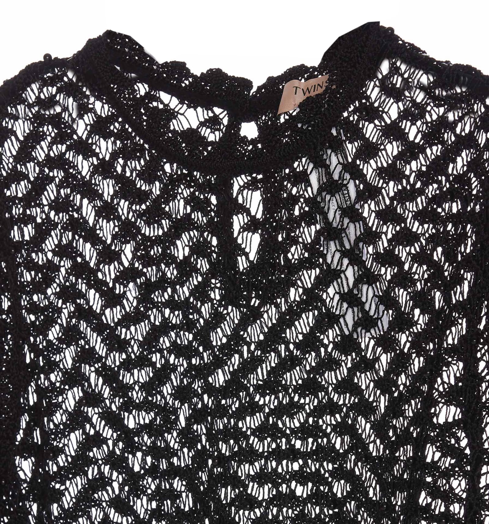 Shop Twinset Sweater In Black