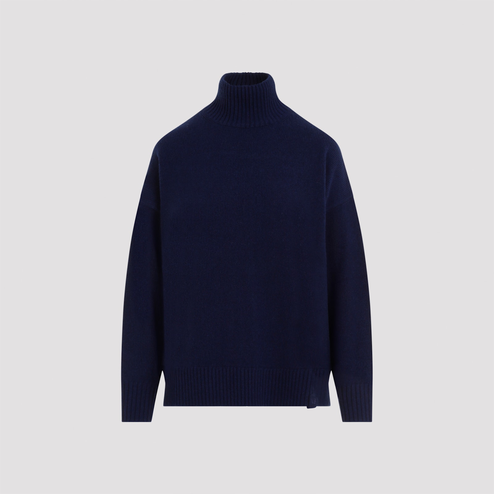 Shop Victoria Beckham Convertible Turtle Neck Jumper In Navy