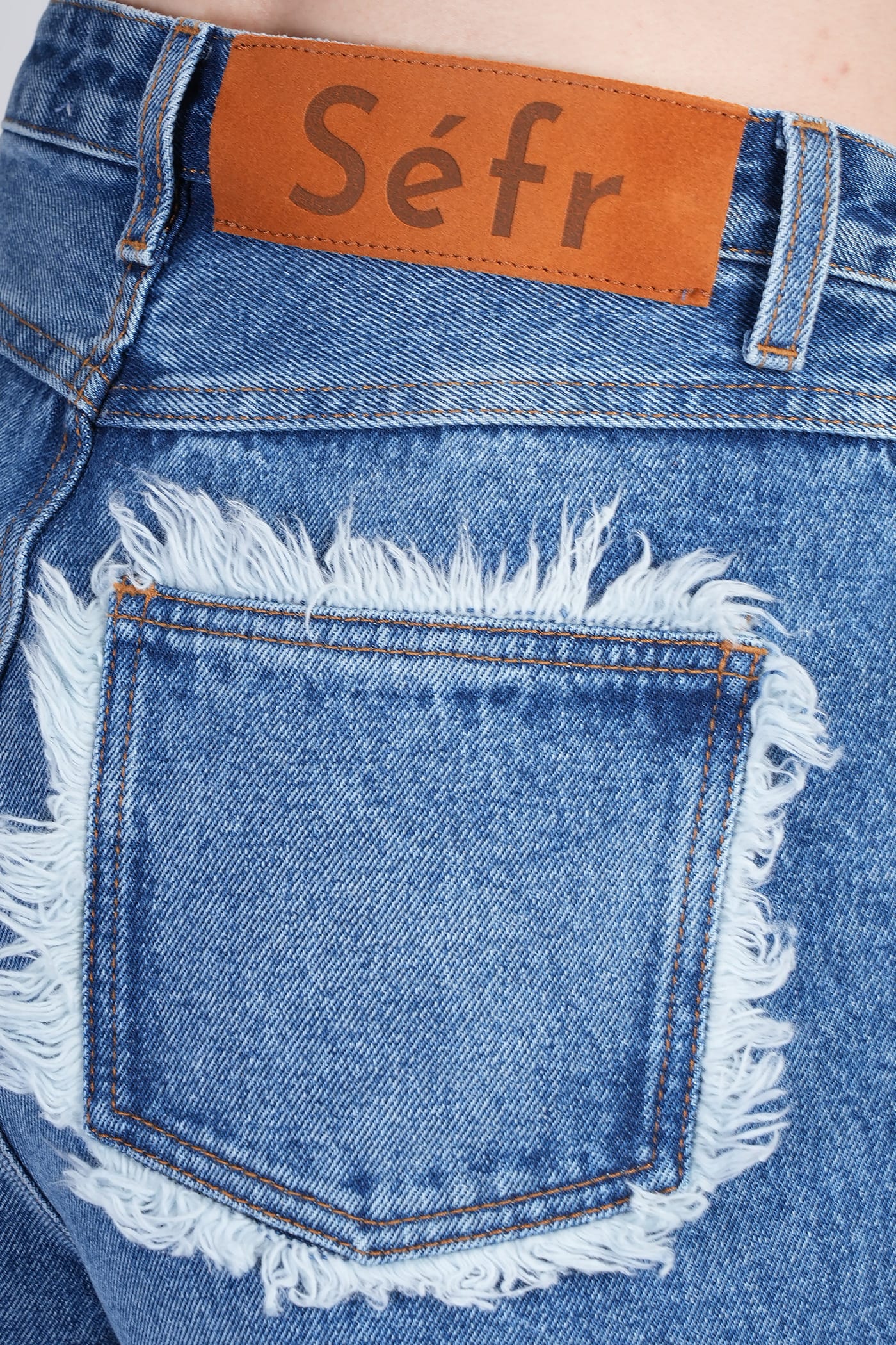 Séfr Clara Jeans In Blue Cotton