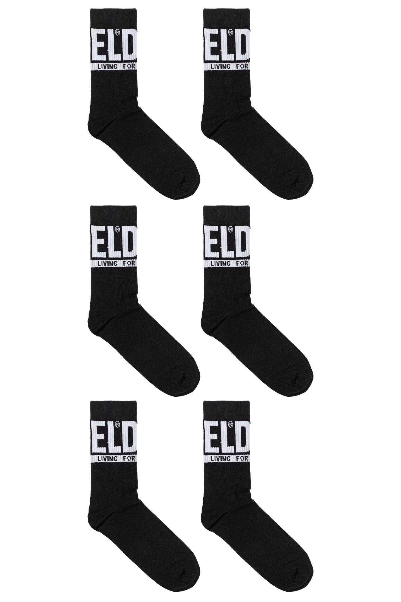 Diesel Three-pack Socks Skm-ray-threepack In Black