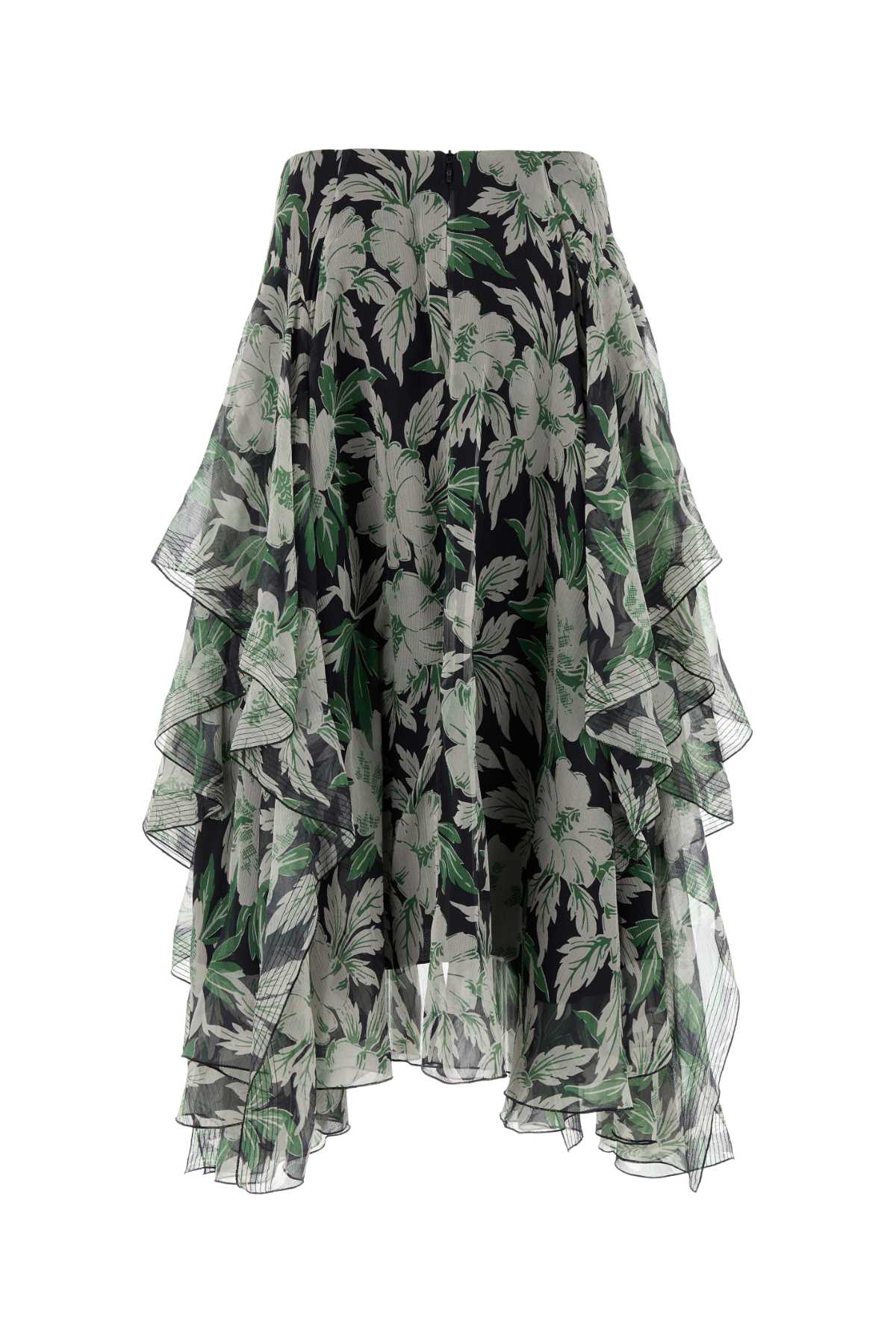 Loewe Silk Skirt In Multicolor
